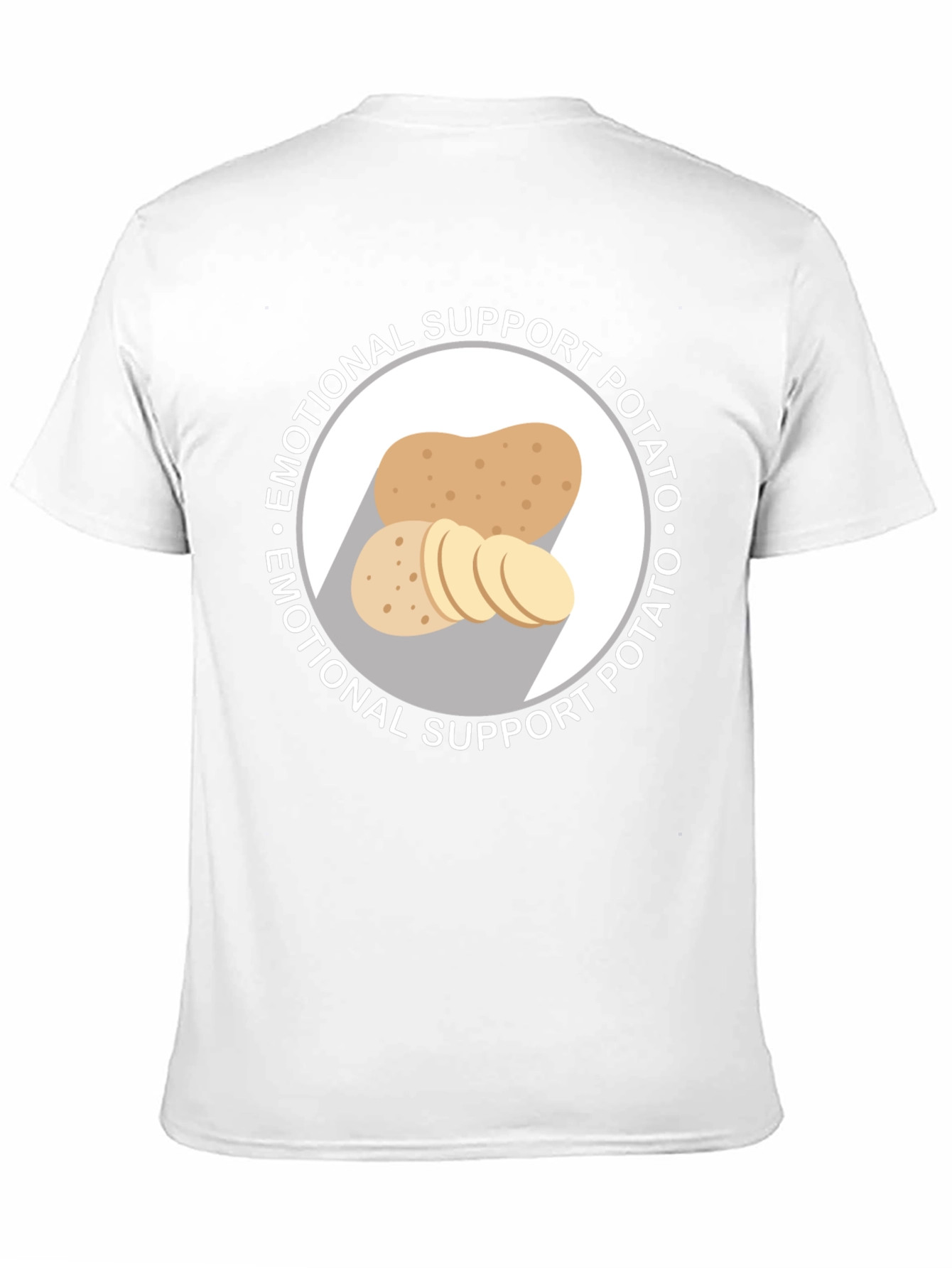 Black Emotional Support Potato Graphic T-Shirt view 11