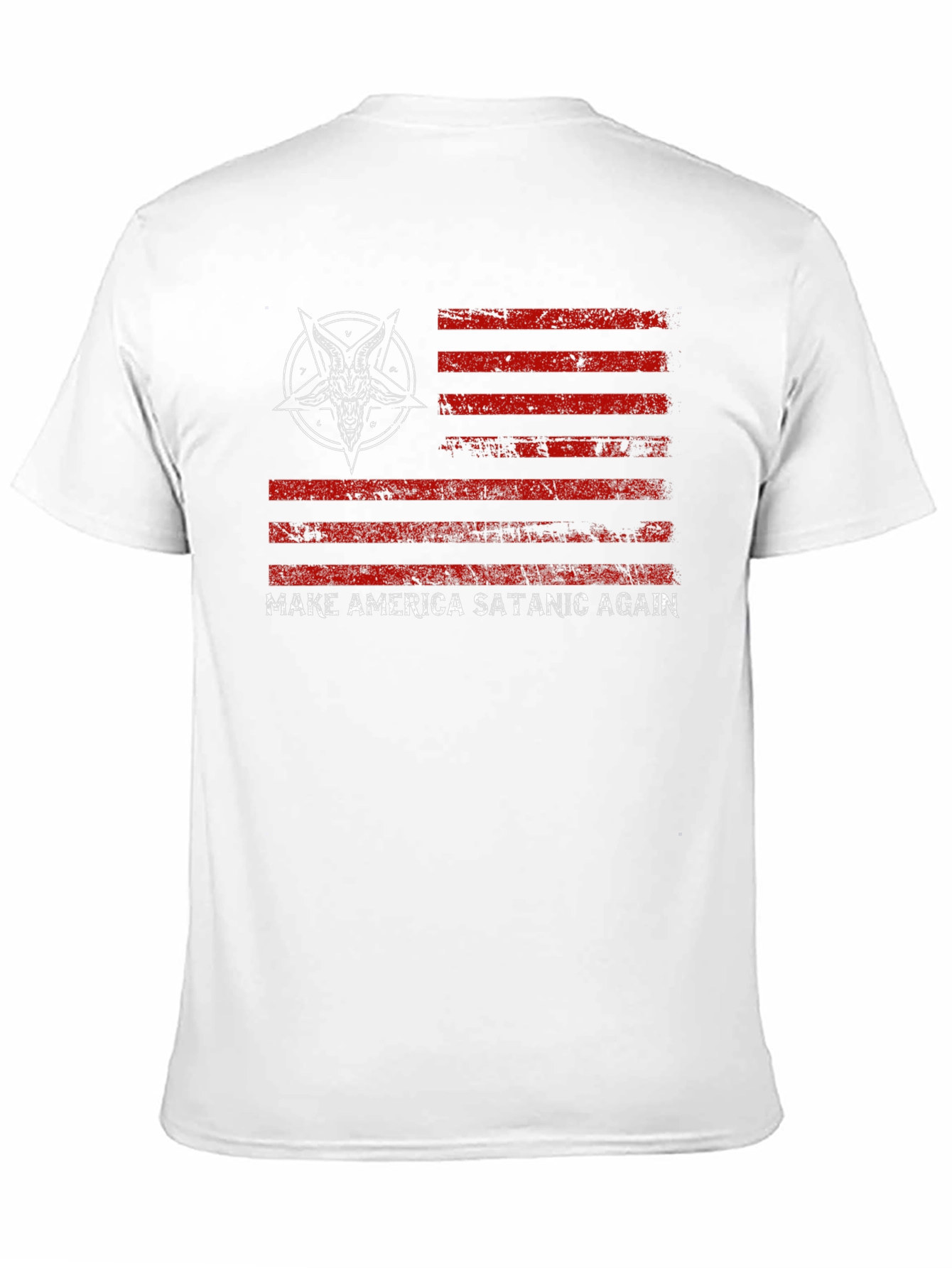 Black Make America Satanic Again Graphic Tee view 11