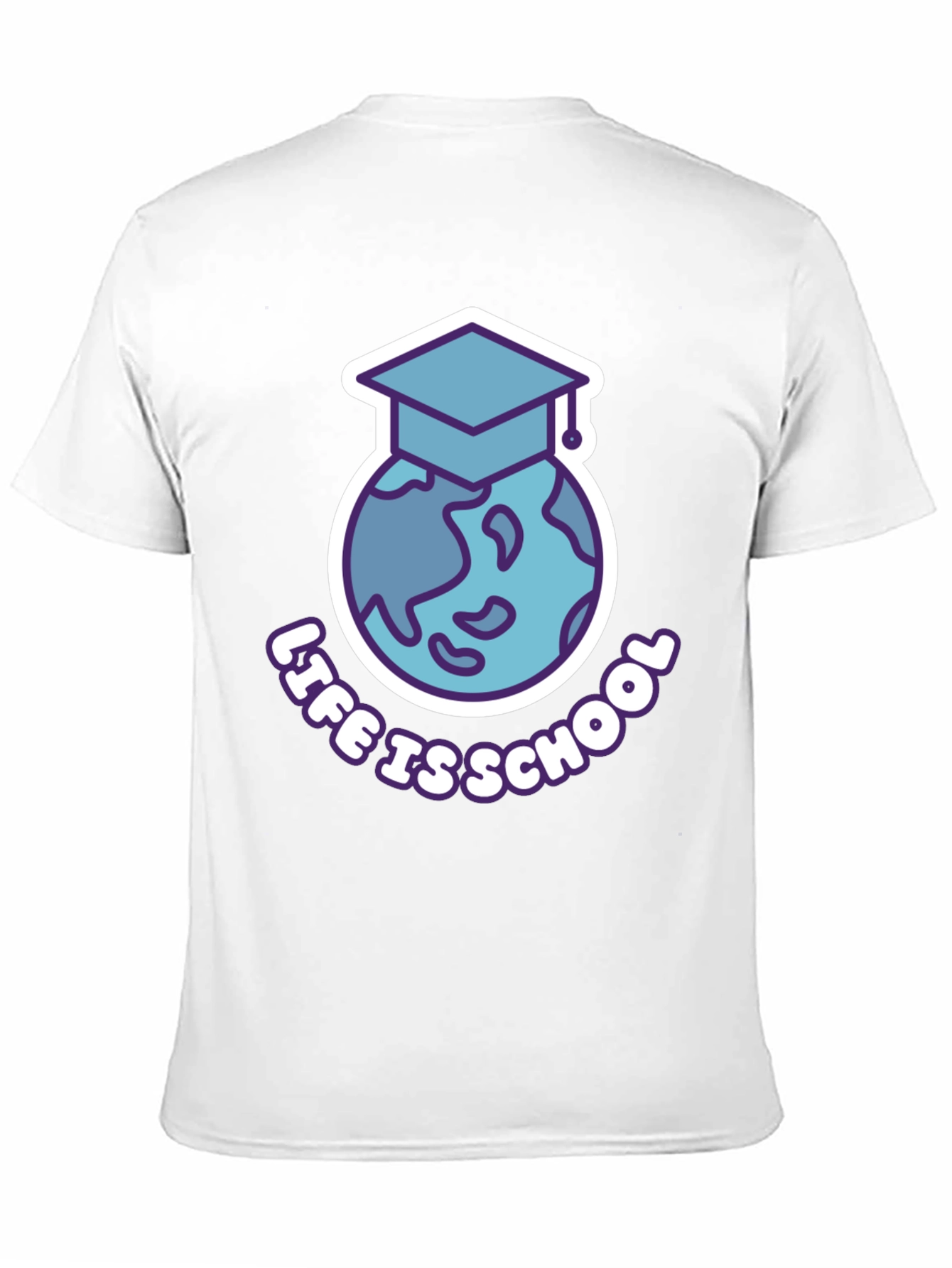 Black Life is School T-Shirt - Graduation Earth Design view 11