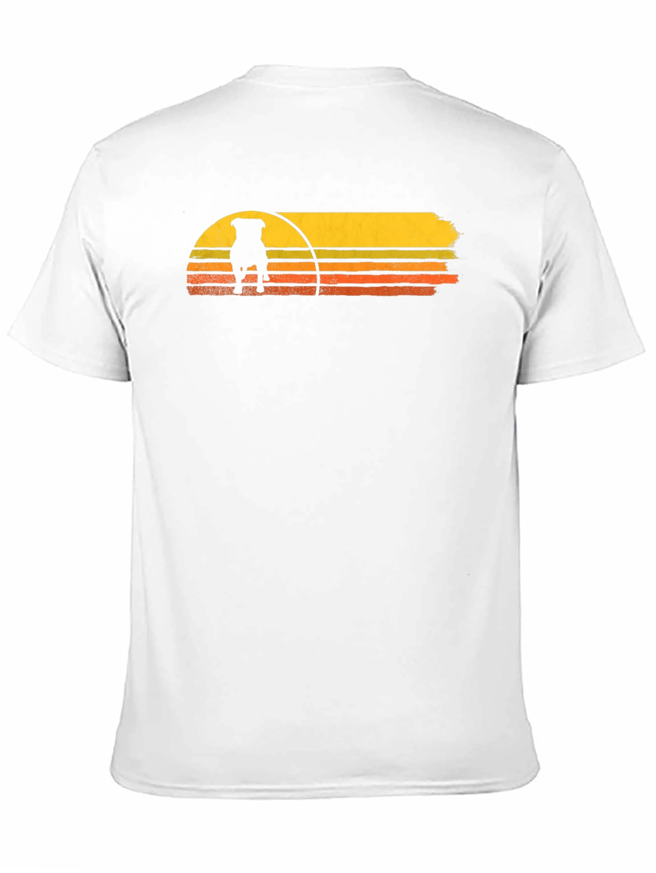 Black Retro Dog Sunset Graphic Tee - Black view 11