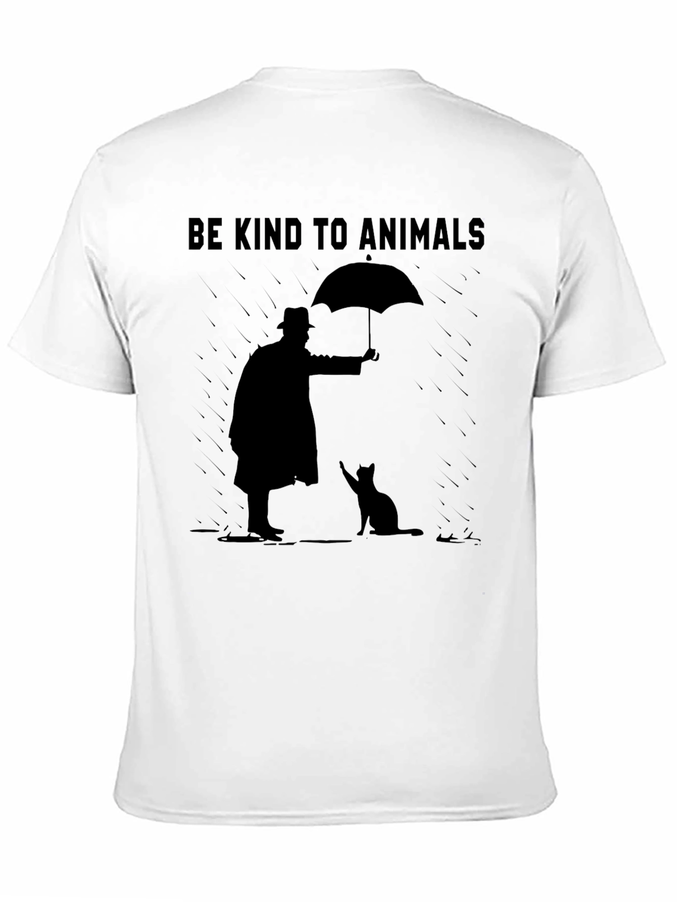 Black Be Kind to Animals Graphic Tee view 11