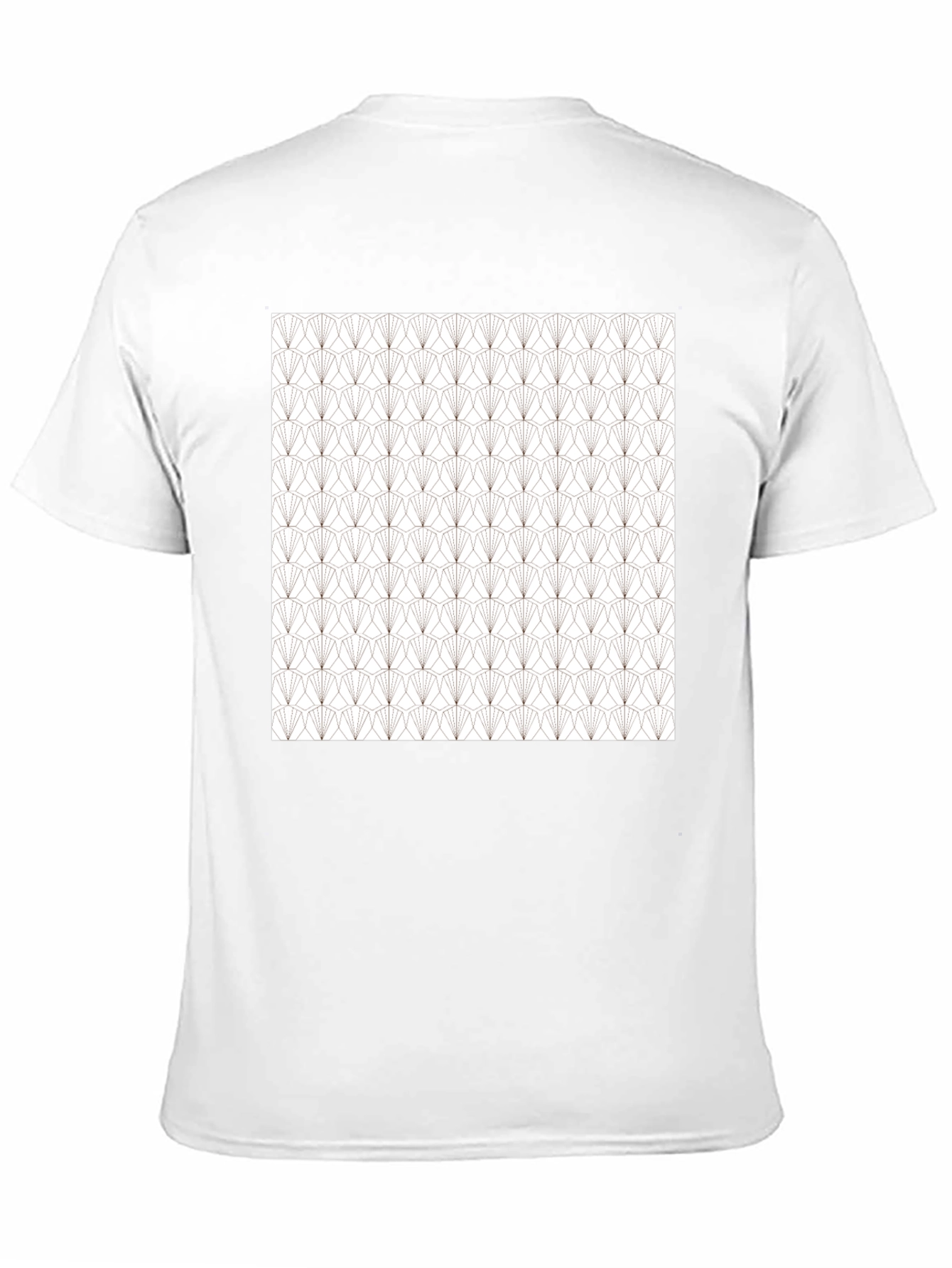 Black Geometric Pattern Tee - Modern Art Deco Style Shirt view 11