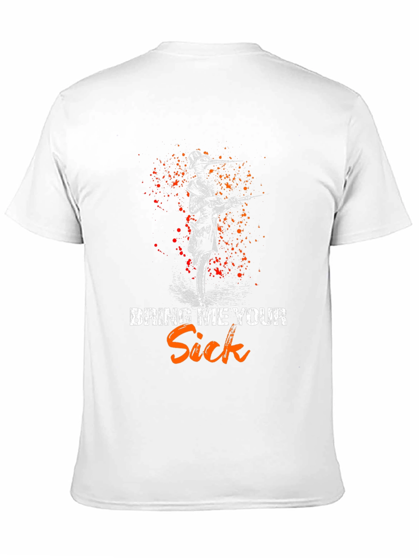 Black Bring Me Your Sick T-Shirt - Plague Doctor Tee view 11