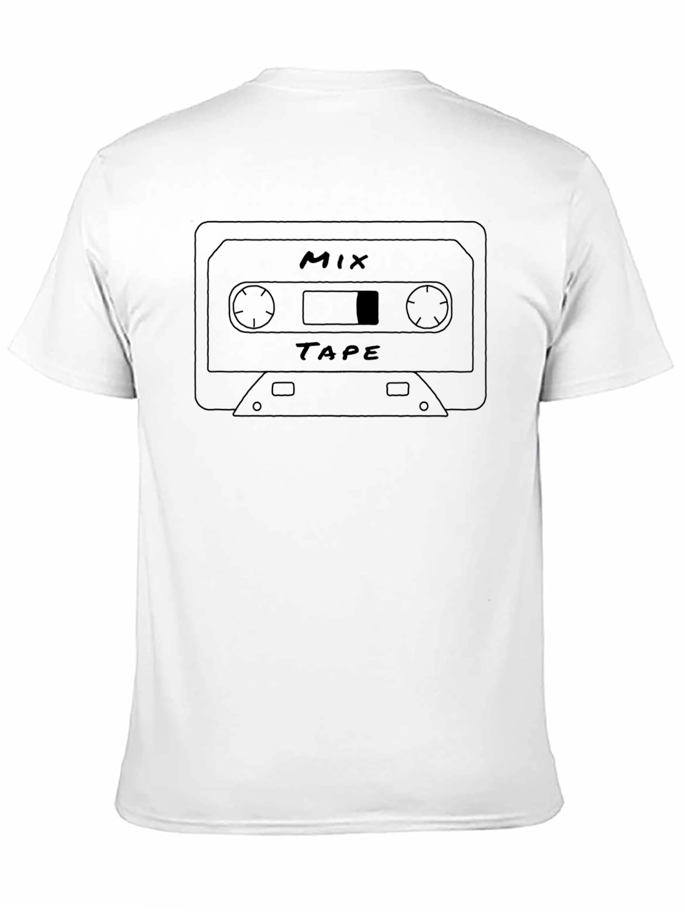 Black Mix Tape Graphic Tee - Retro Style view 11