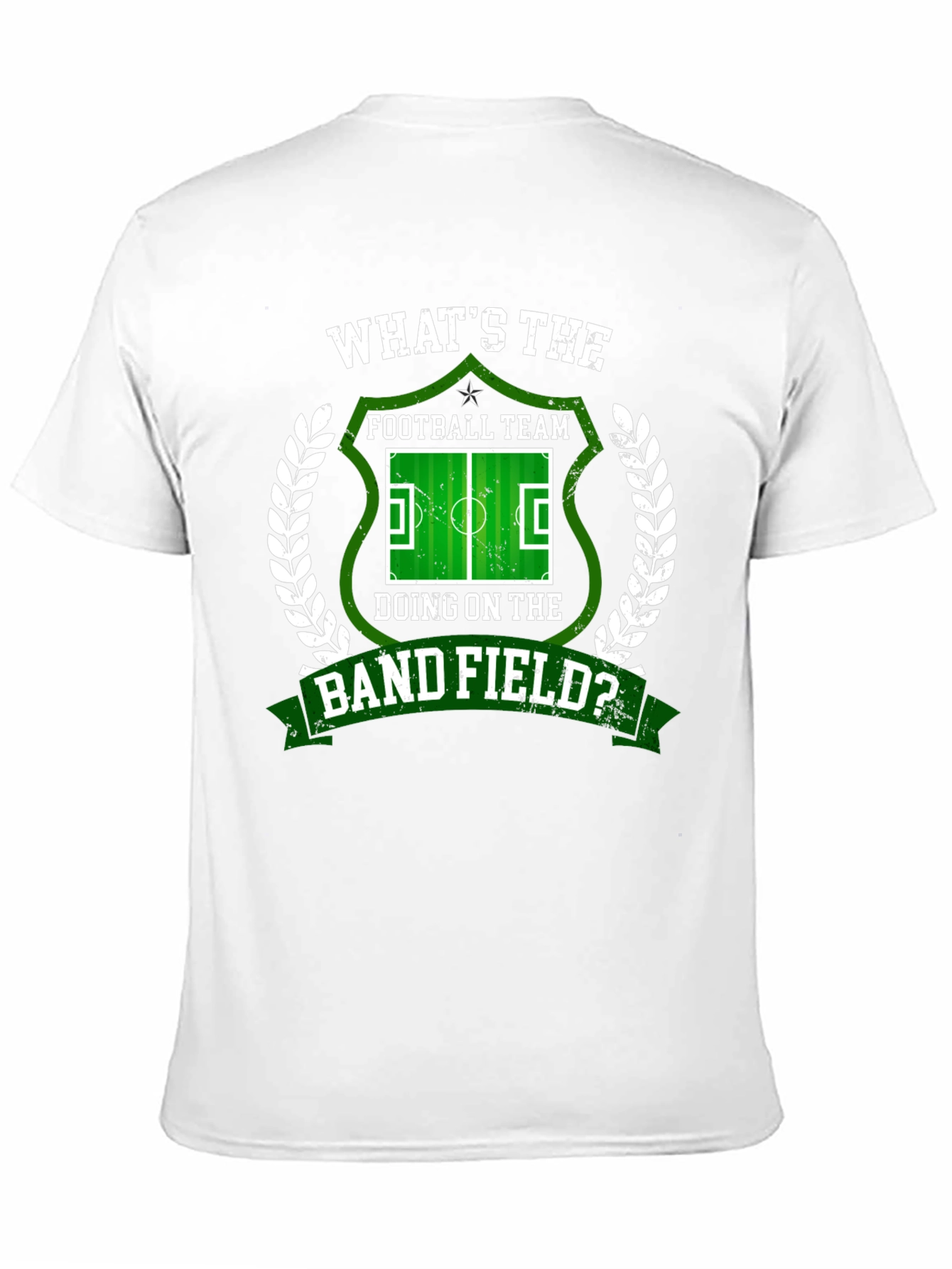 Black Funny Football Band Field Graphic T-Shirt view 11