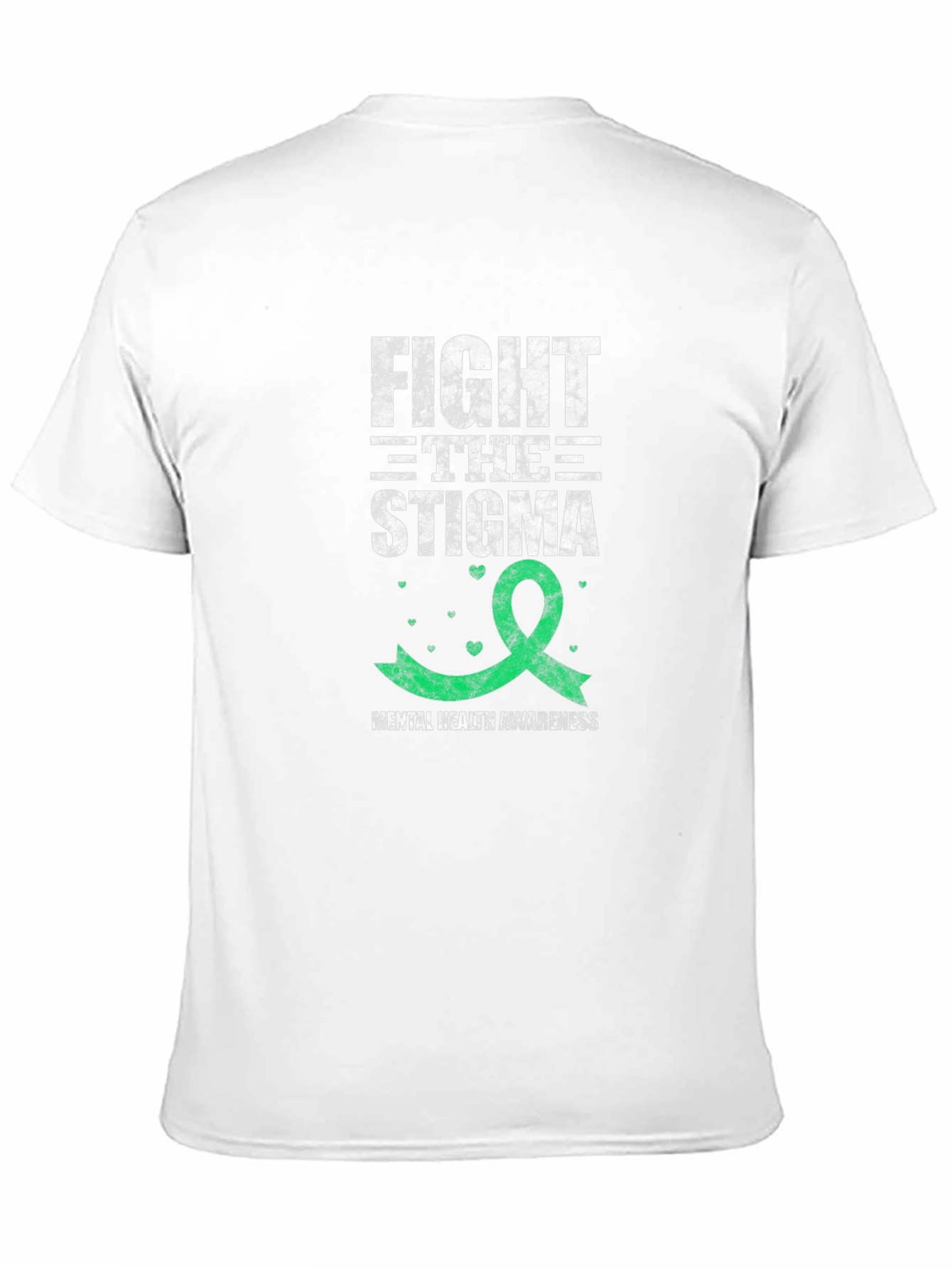 Black Fight the Stigma Mental Health Awareness T-Shirt view 11