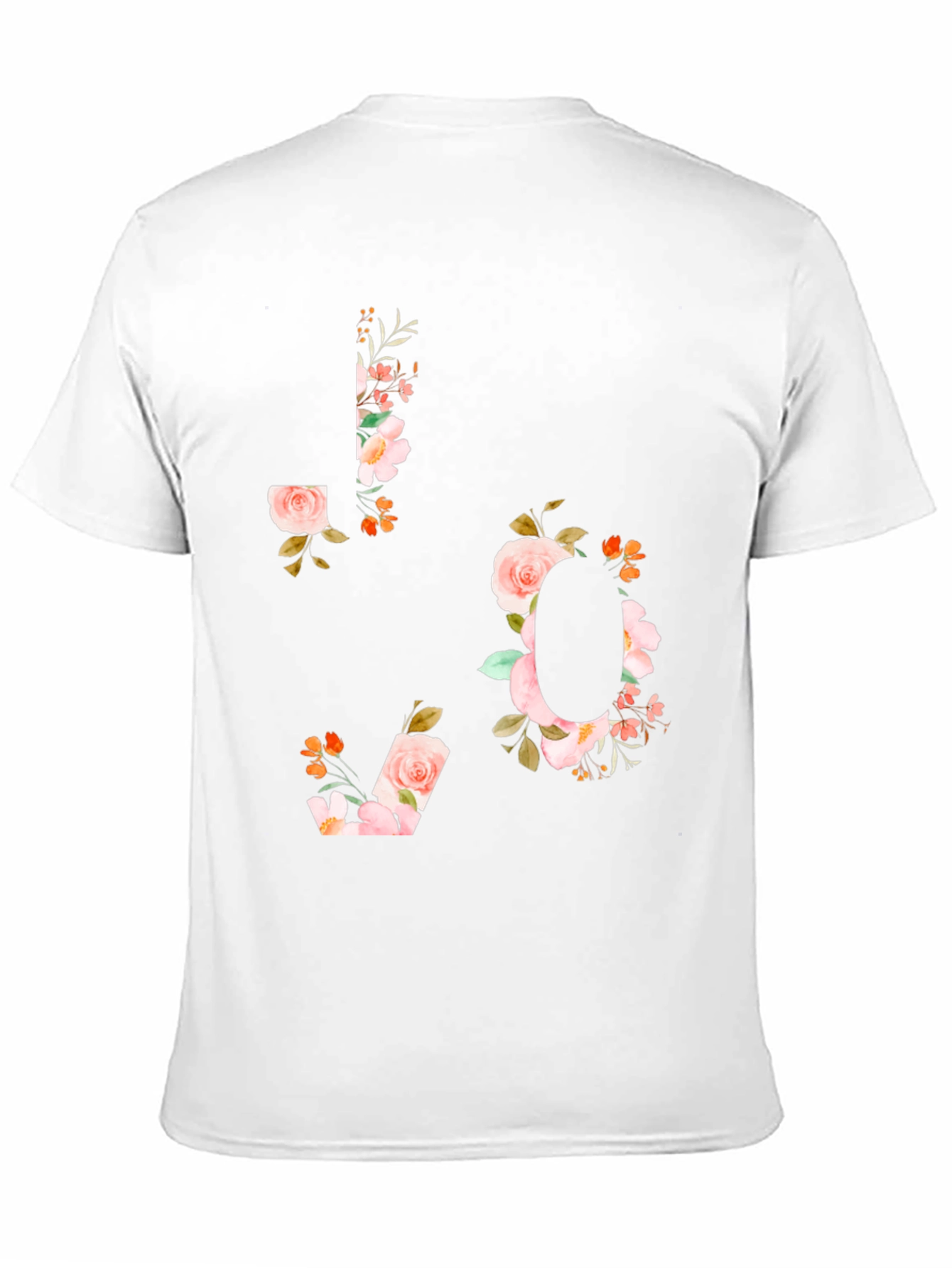 Black Floral LOVE Graphic T-Shirt view 11