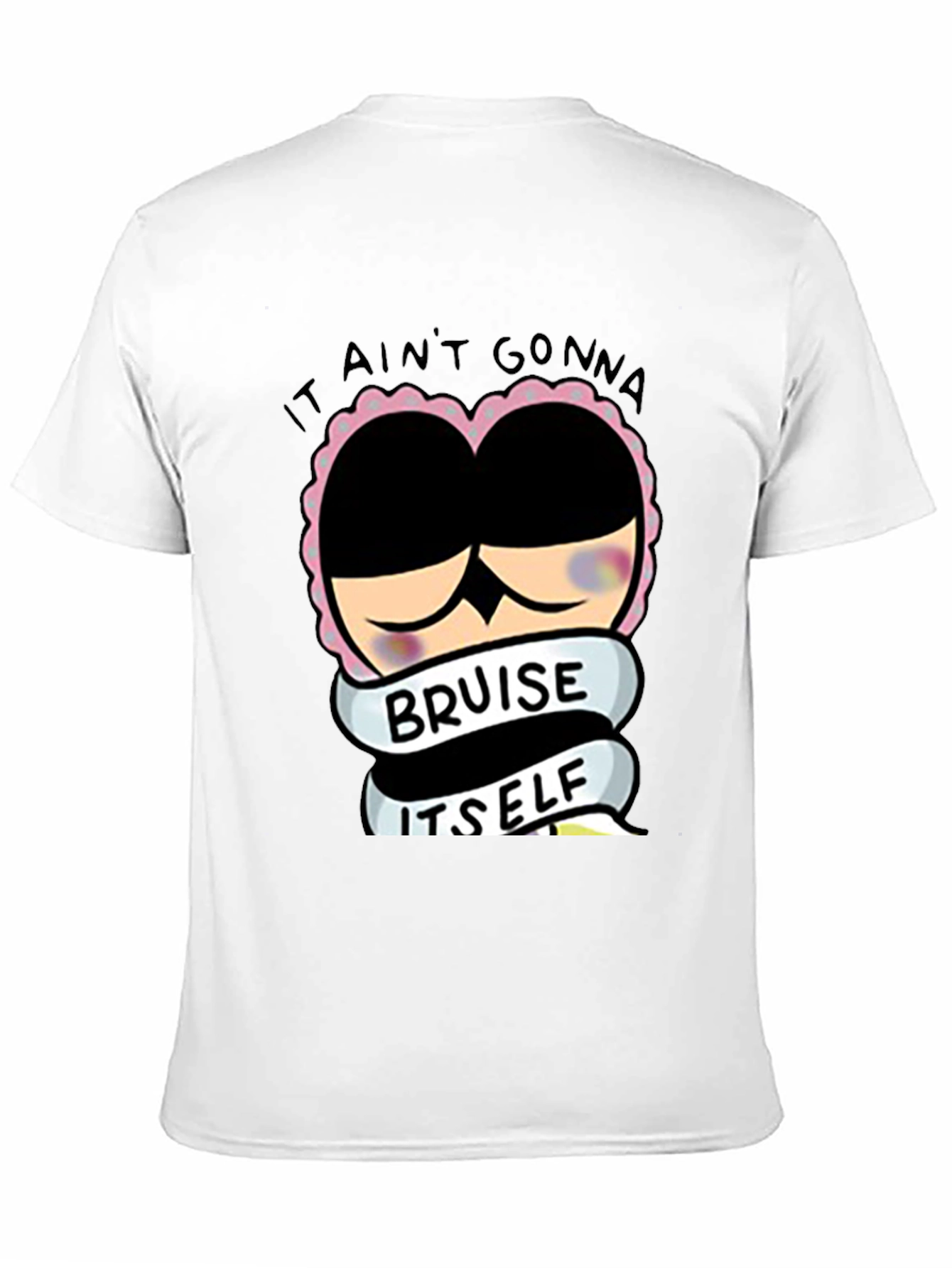 Black Funny Bruise Itself T-Shirt view 11