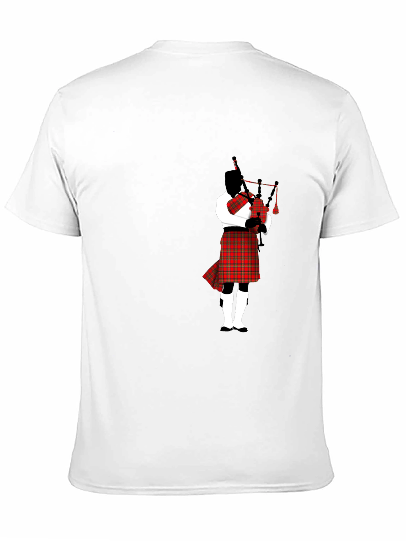 Black Bagpipe Player Black T-Shirt view 11