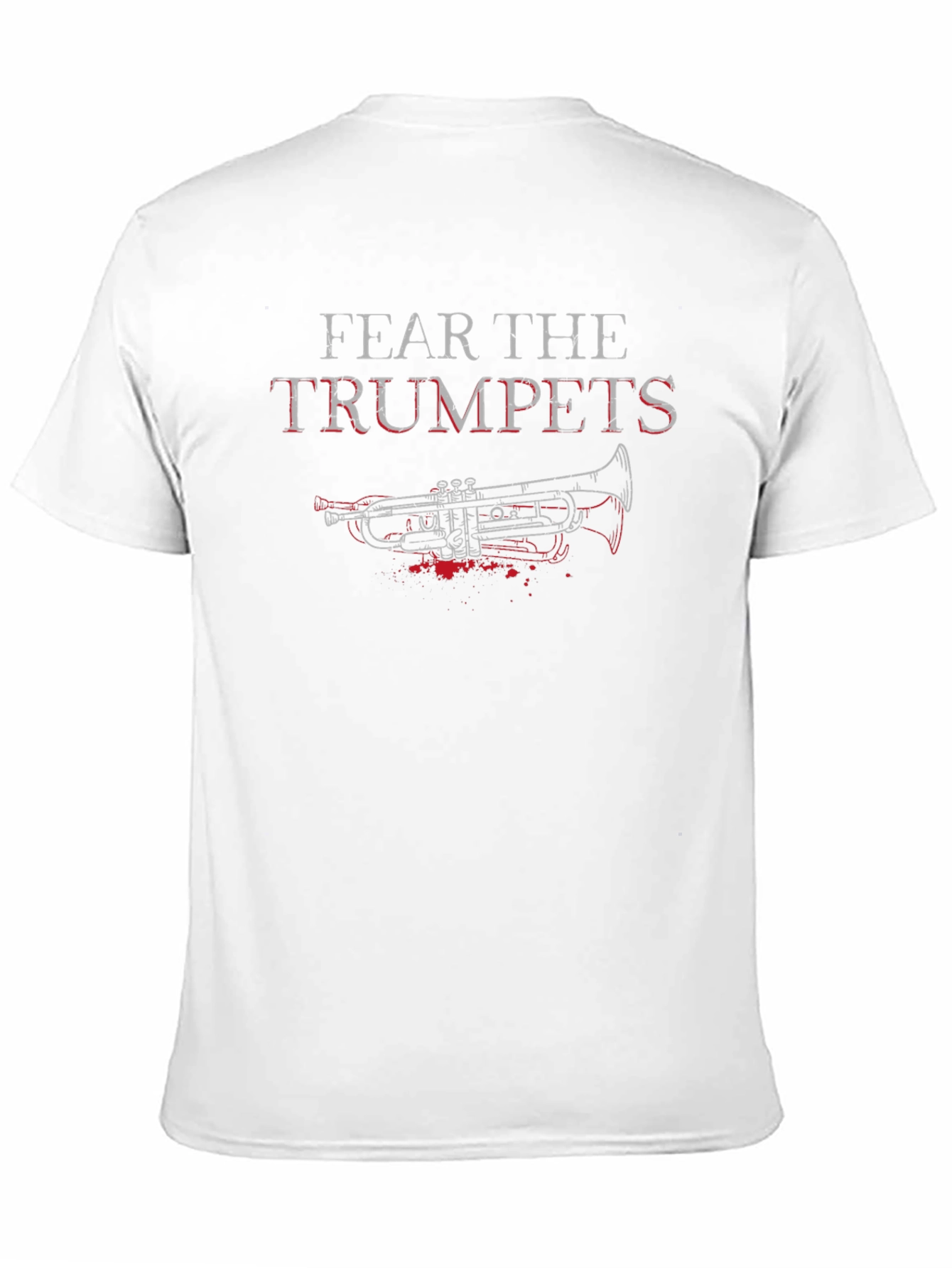 Black Fear the Trumpets Graphic Tee - Black Cotton Blend view 11