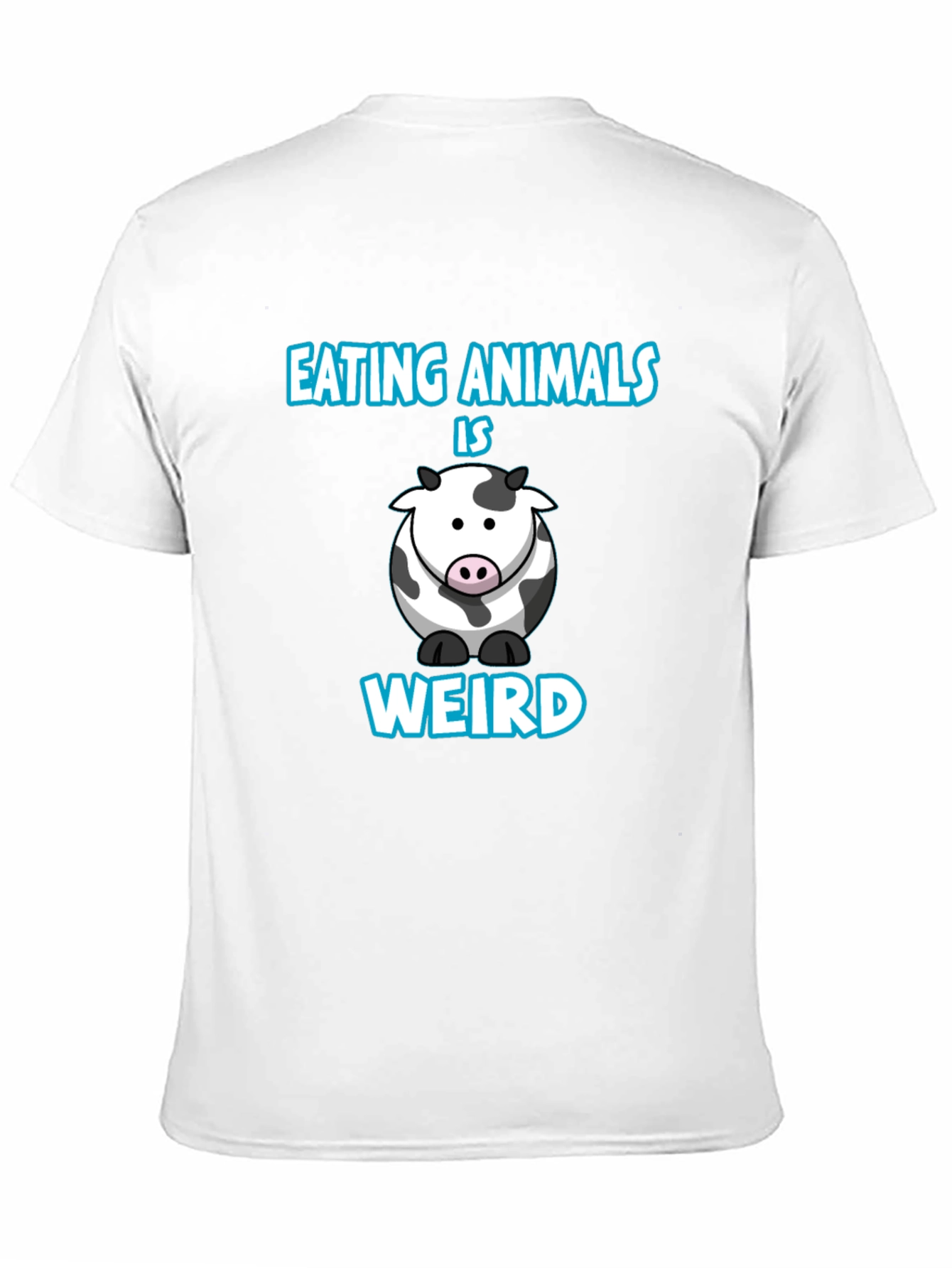 Black Eating Animals Is Weird T-Shirt view 11