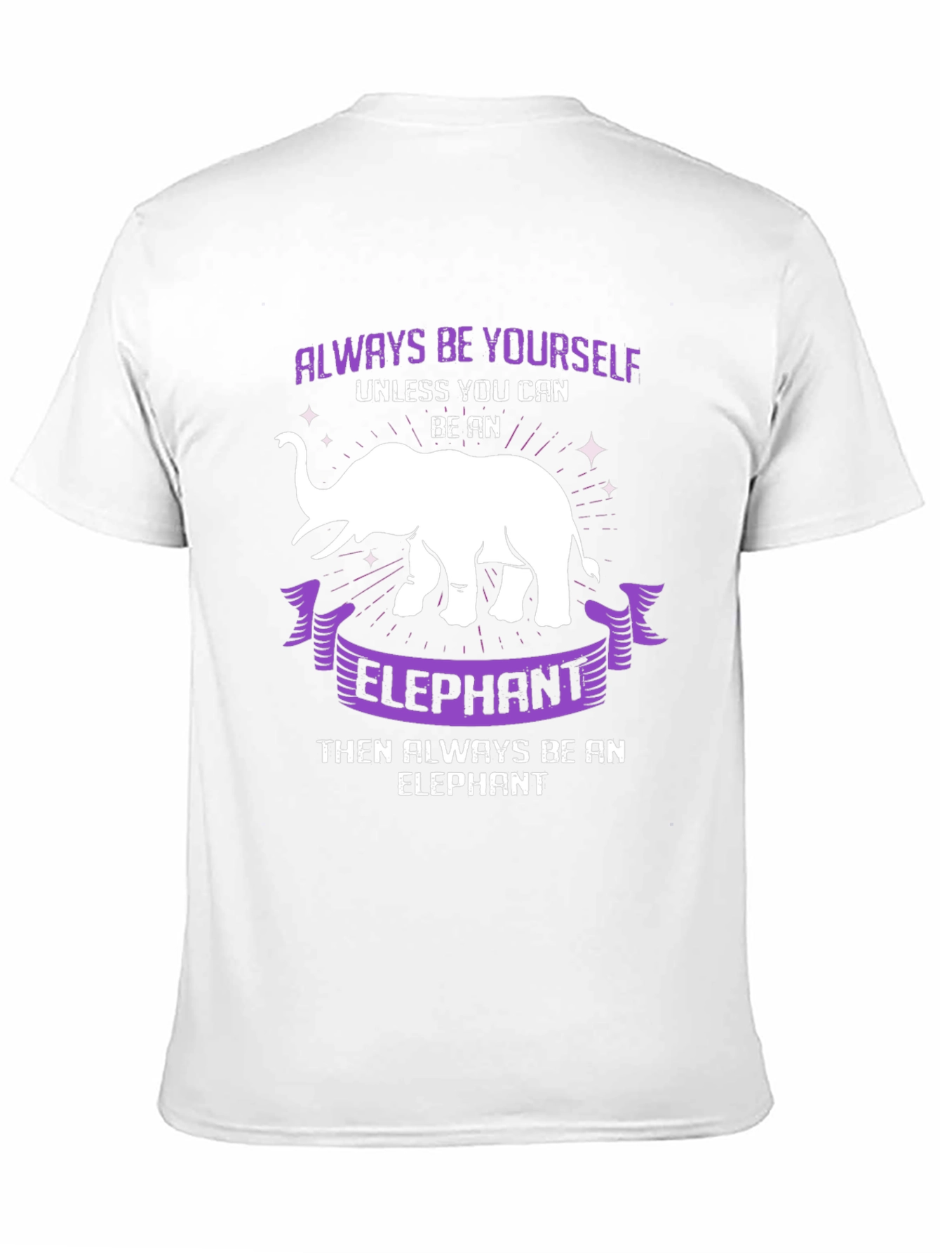 Black Always Be Yourself Elephant T-Shirt view 11