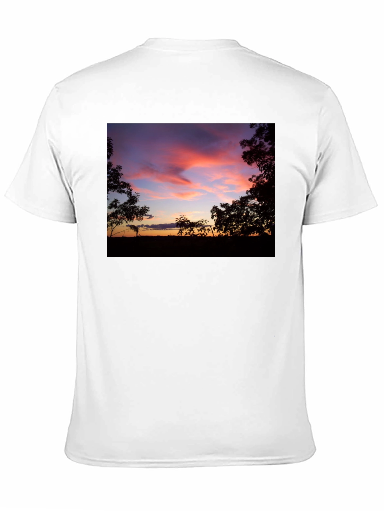 Black Sunset Silhouette Graphic Tee - Soft Cotton Blend view 11