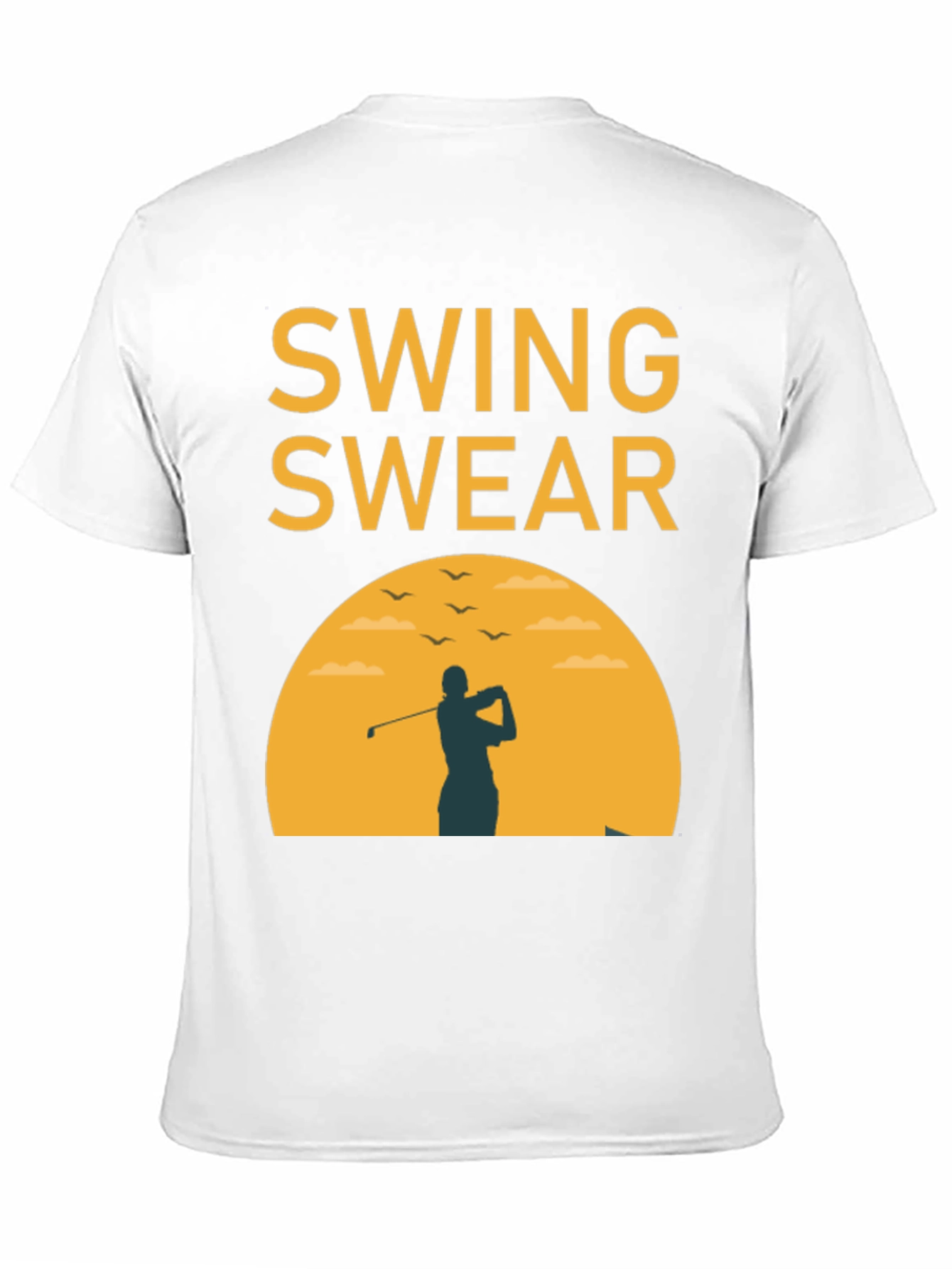 Black Swing Swear Golf T-Shirt view 11