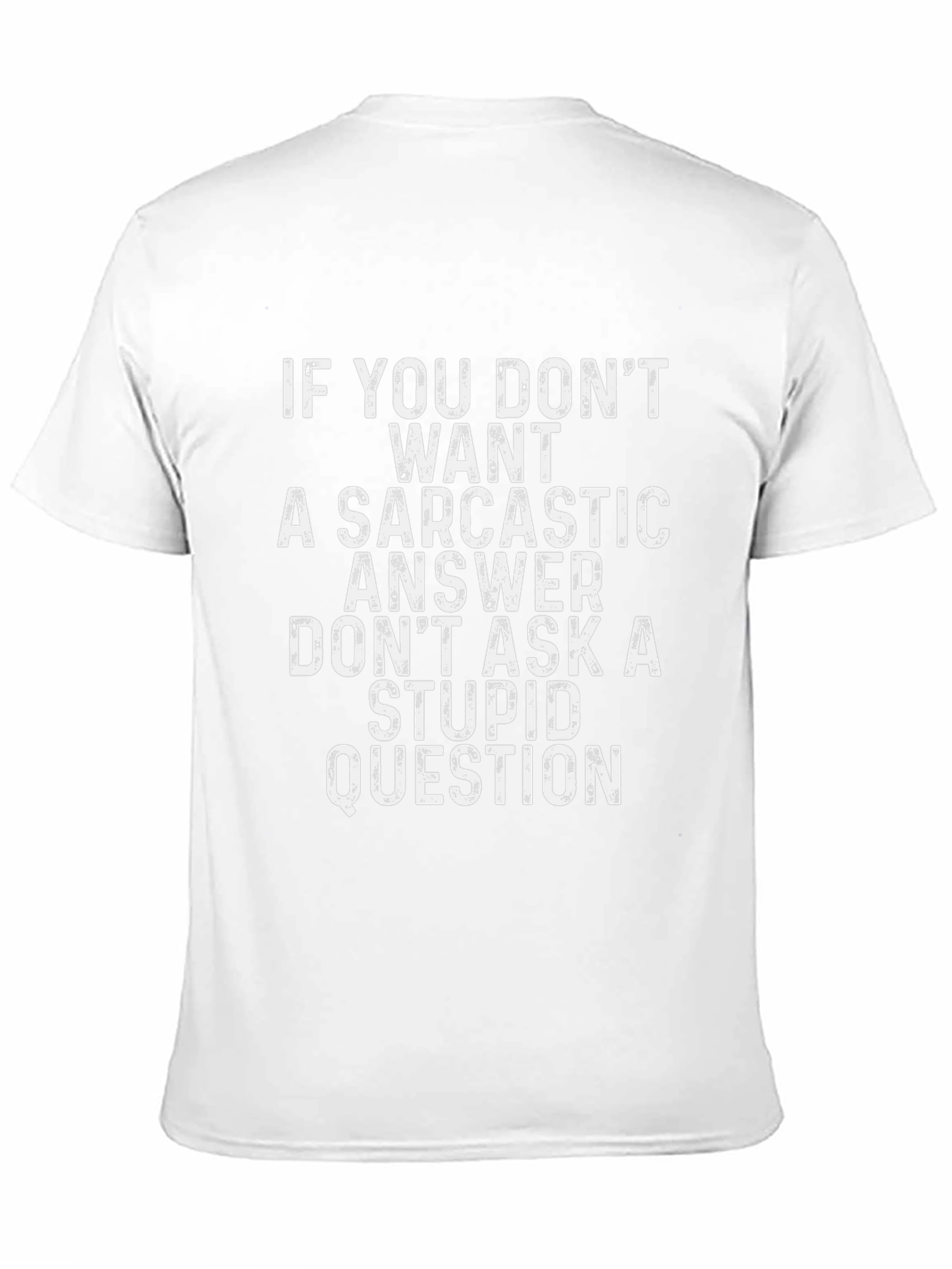 Black Sarcastic Answer Graphic Tee - Black Humor T-Shirt view 11