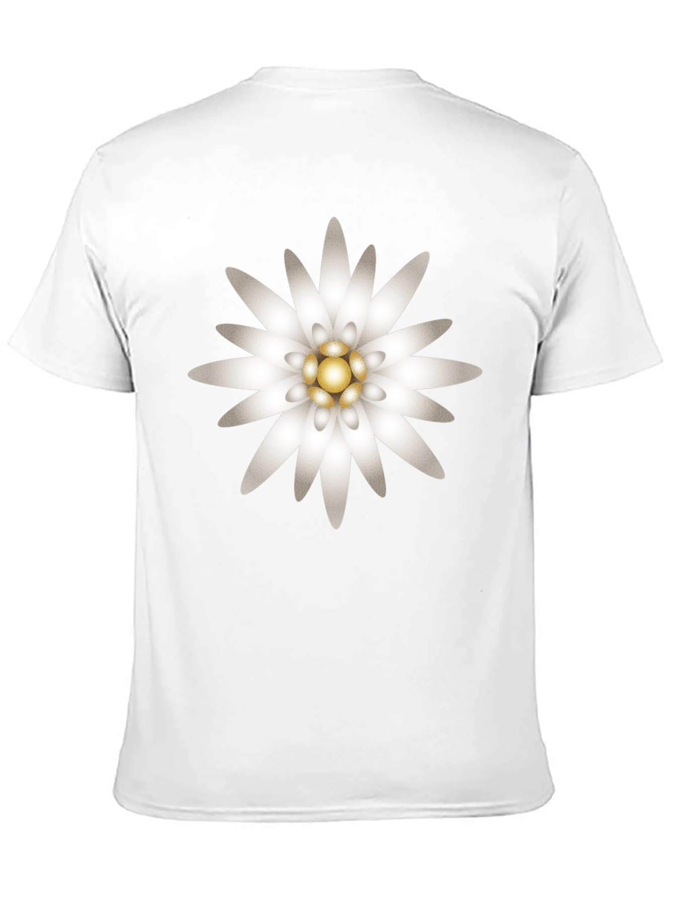 Black Edelweiss Flower Graphic T-Shirt - Black view 11