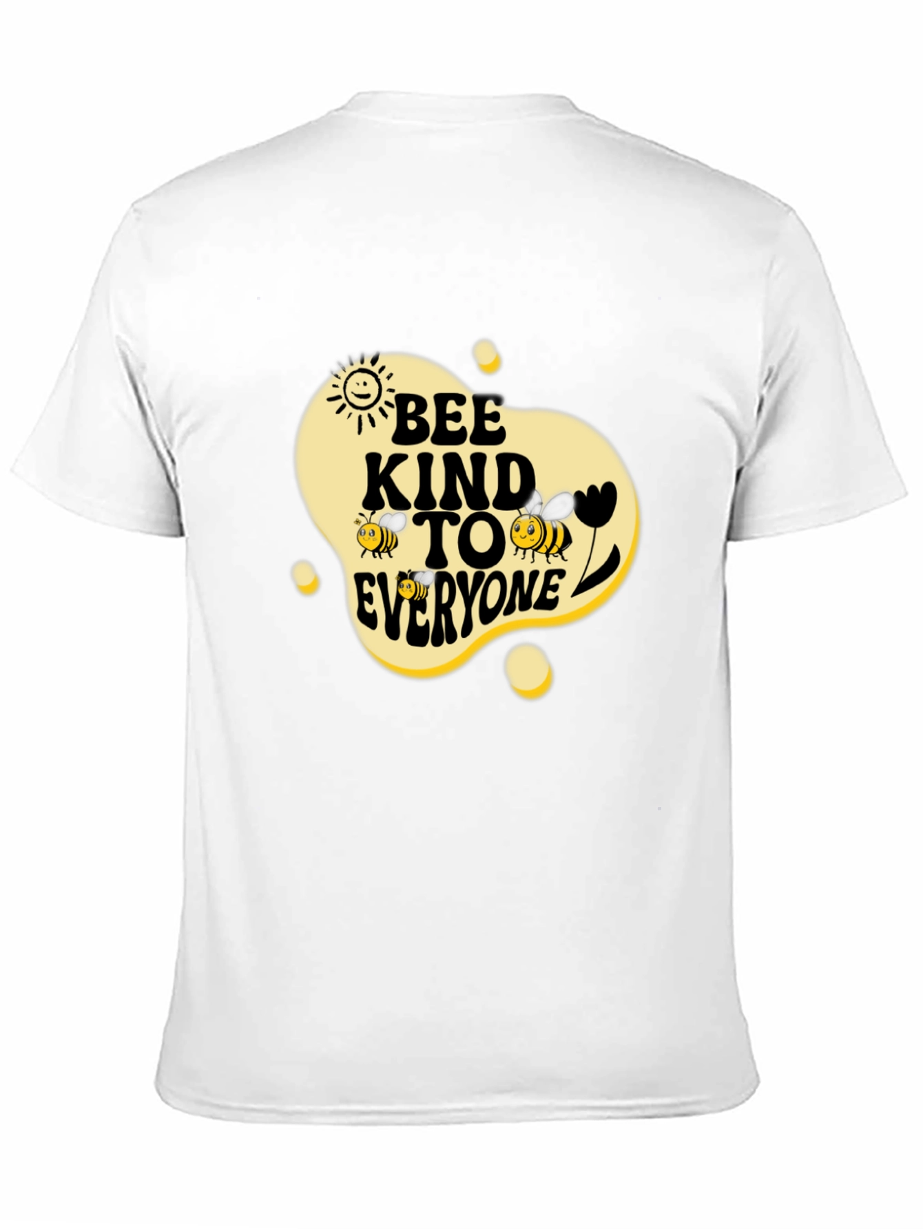 Black Bee Kind To Everyone Black Graphic Tee view 11