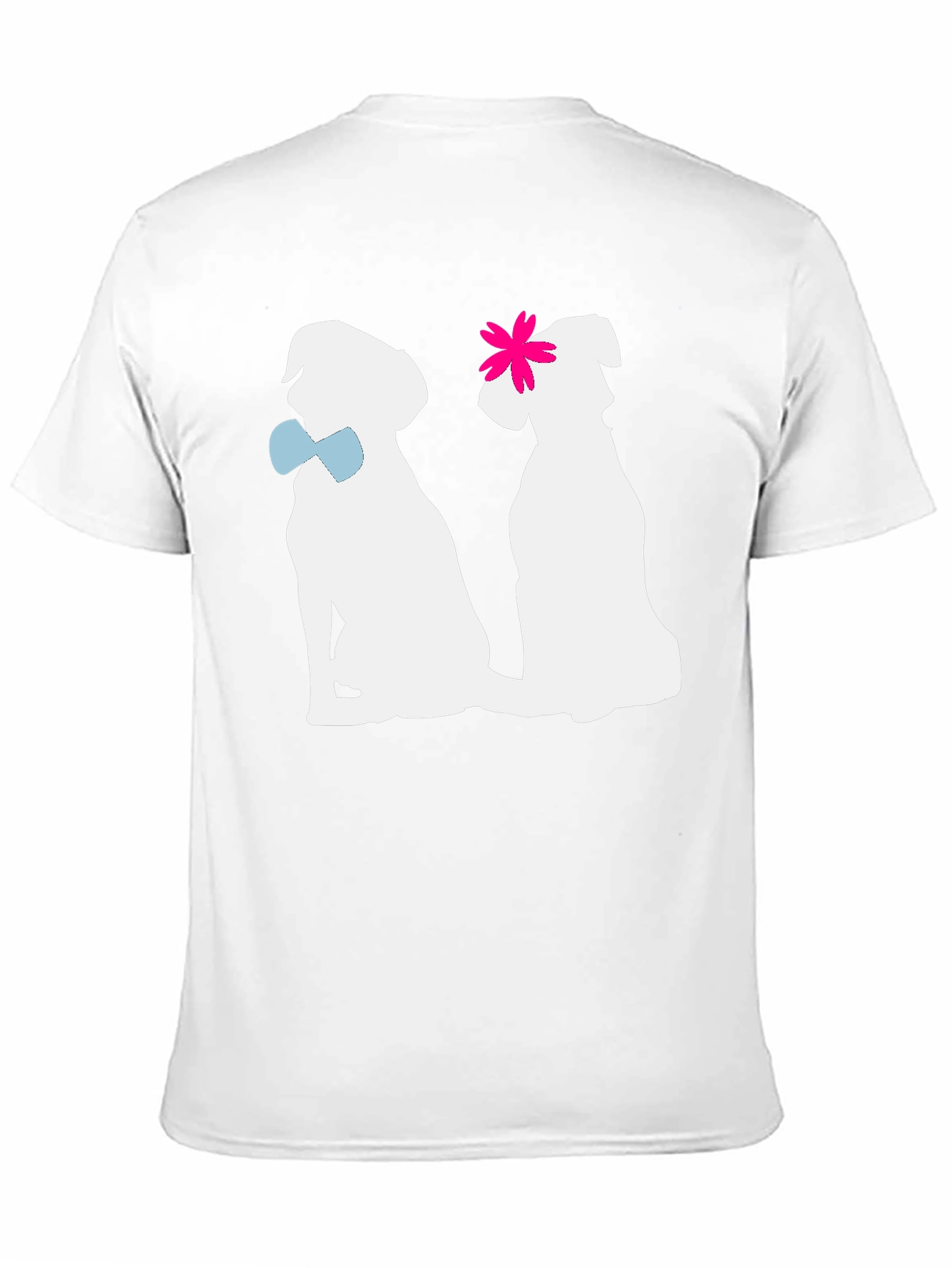 Black Couple Dogs Graphic T-Shirt view 11