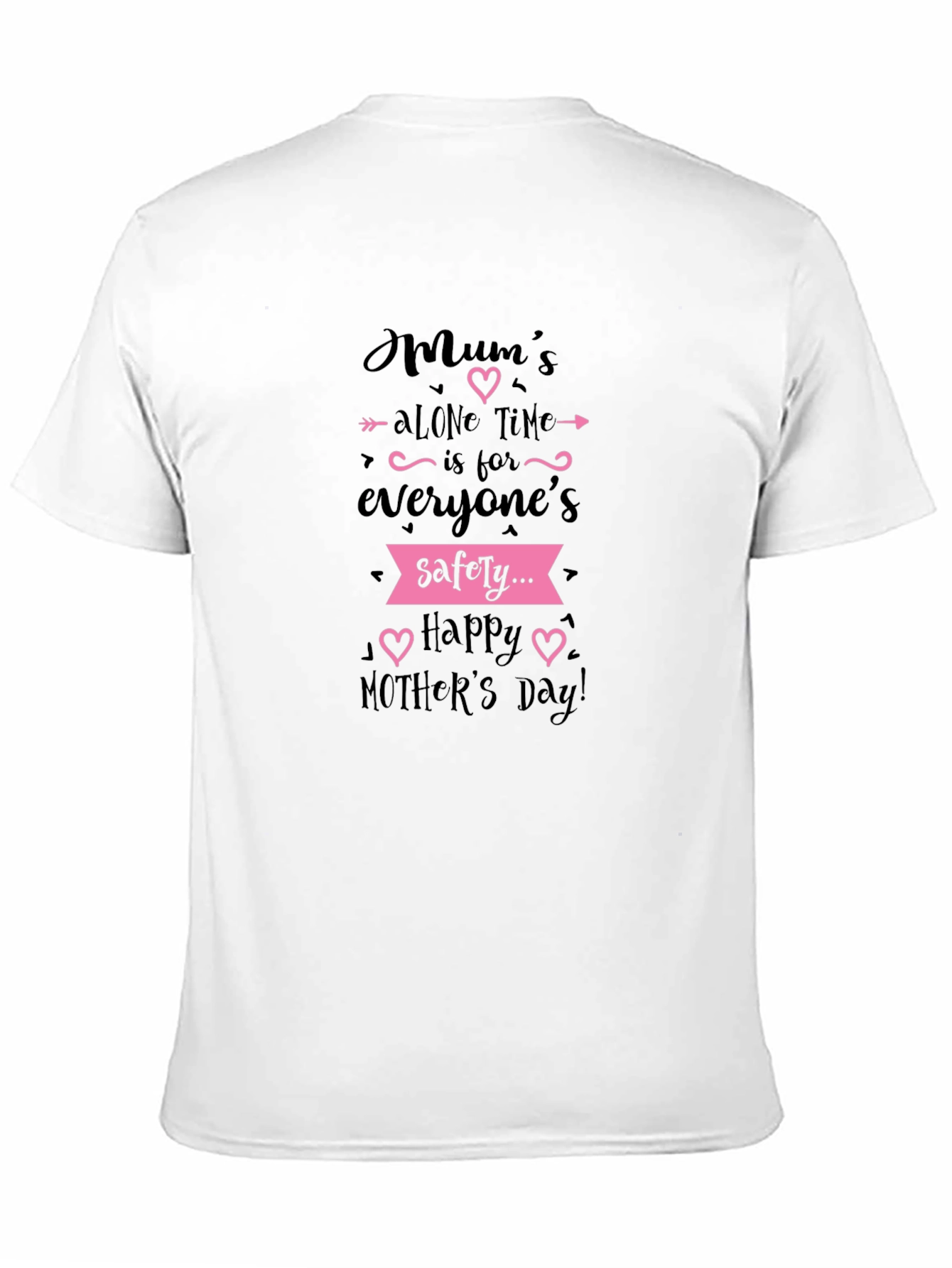 Black Mum's Alone Time Black T-Shirt Mother's Day Gift view 11