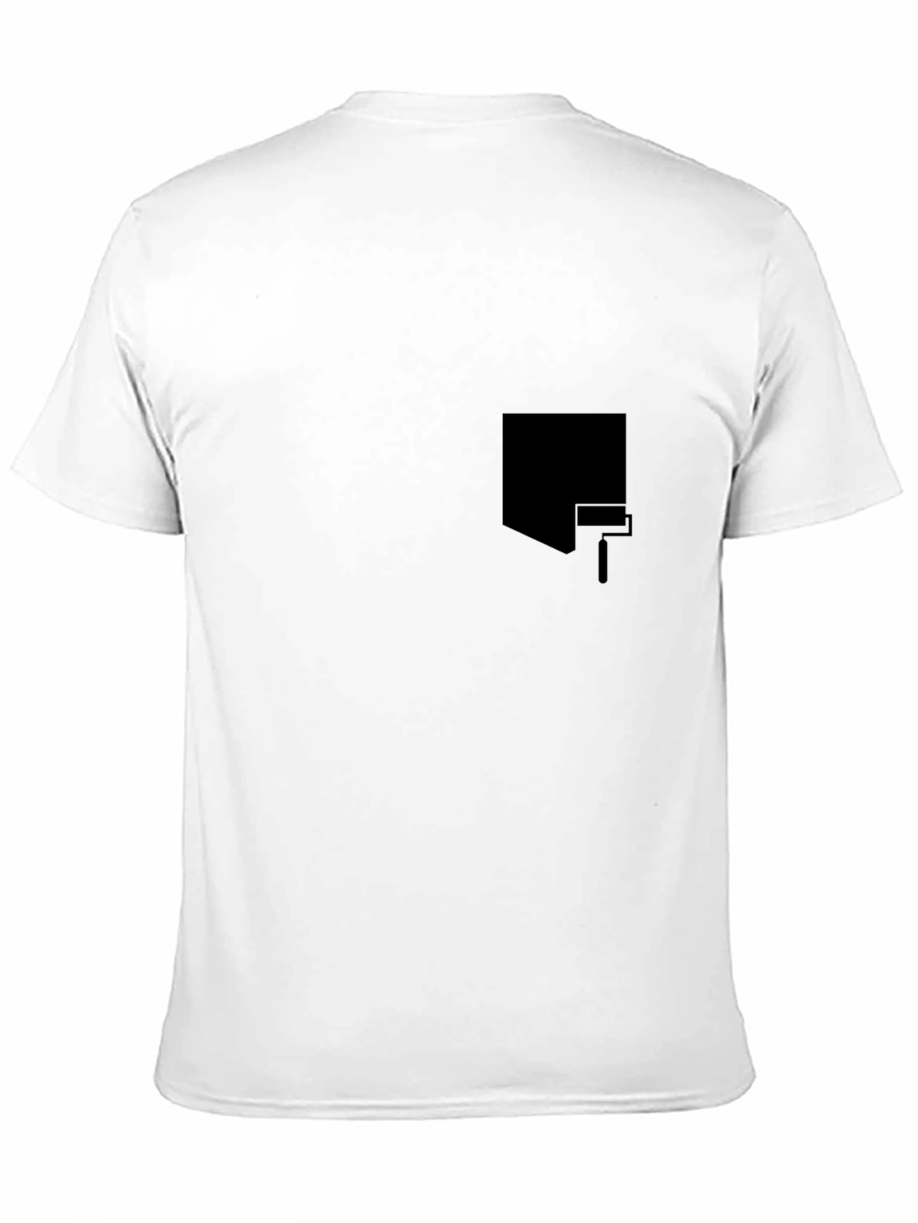 Black Men's Black Graphic Tee - Painter Pocket Design view 11