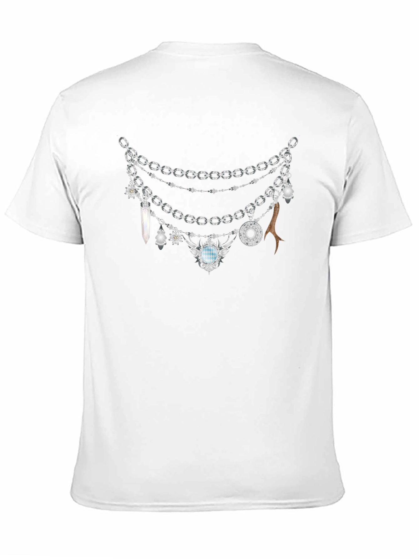 Black Chains & Charms Graphic T-Shirt view 11