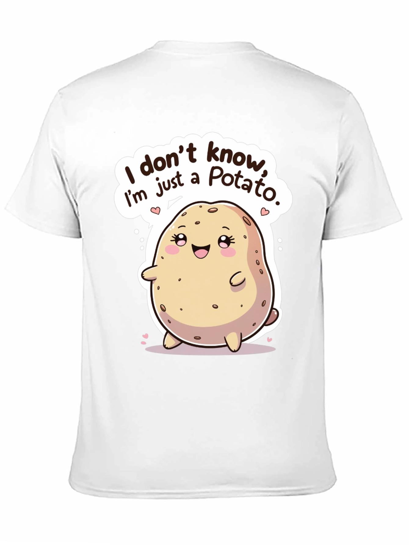 Black Funny Potato Graphic T-Shirt view 11