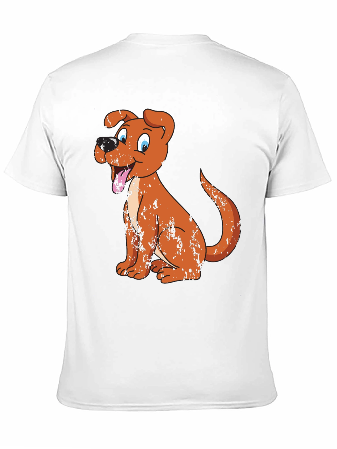 Black Cartoon Dog Graphic Tee - Black view 11