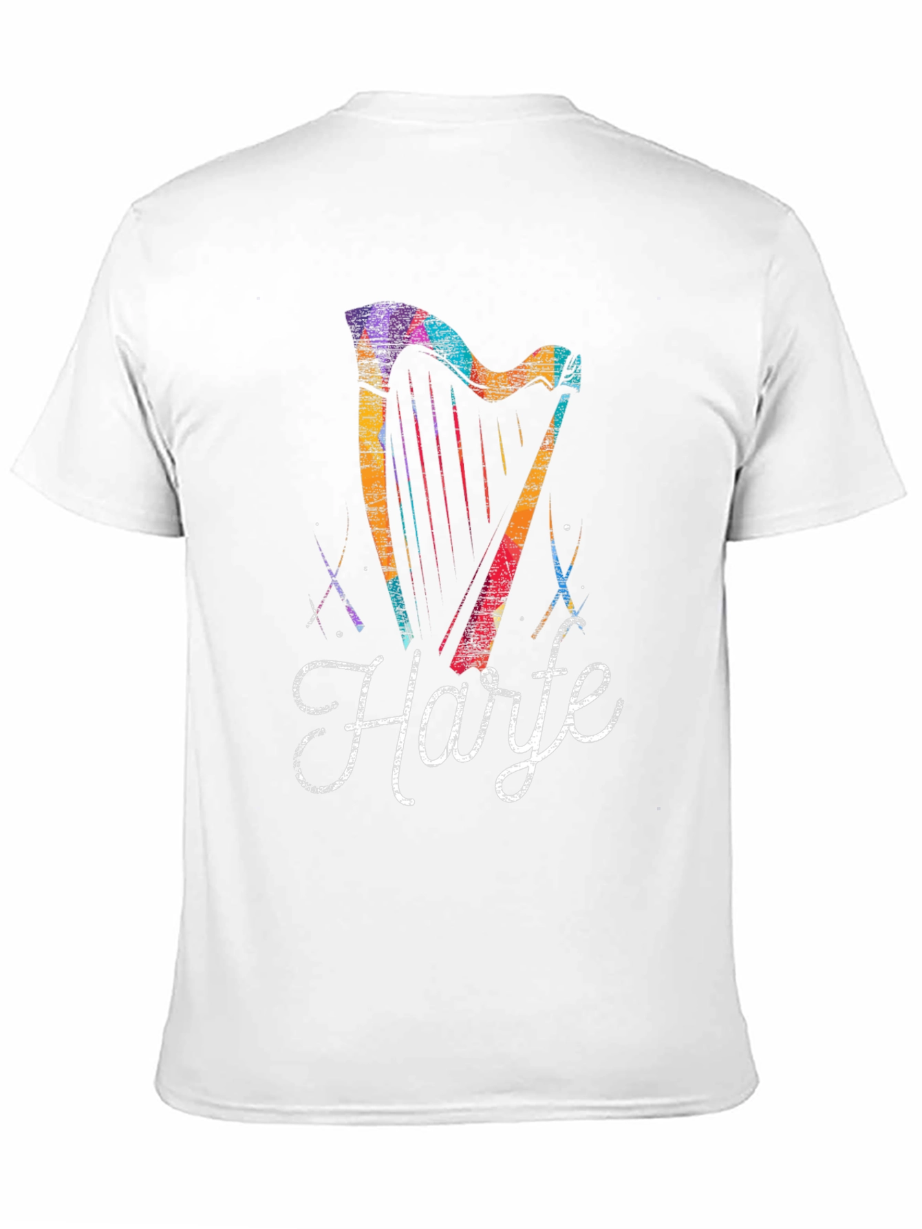 Black Harte Harp T-Shirt - Unique Design view 11