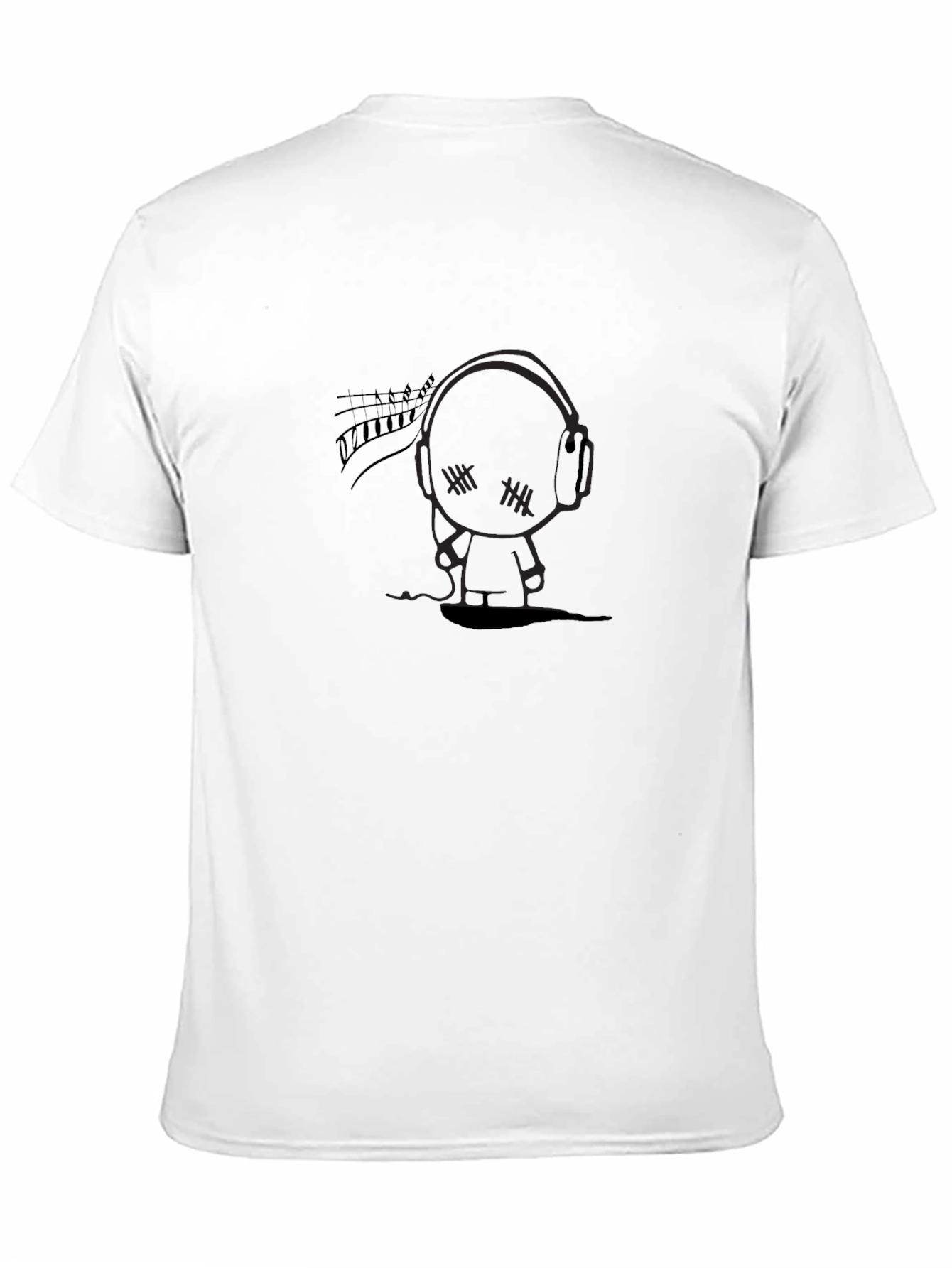 Black Dark Cartoon Character Tee view 11