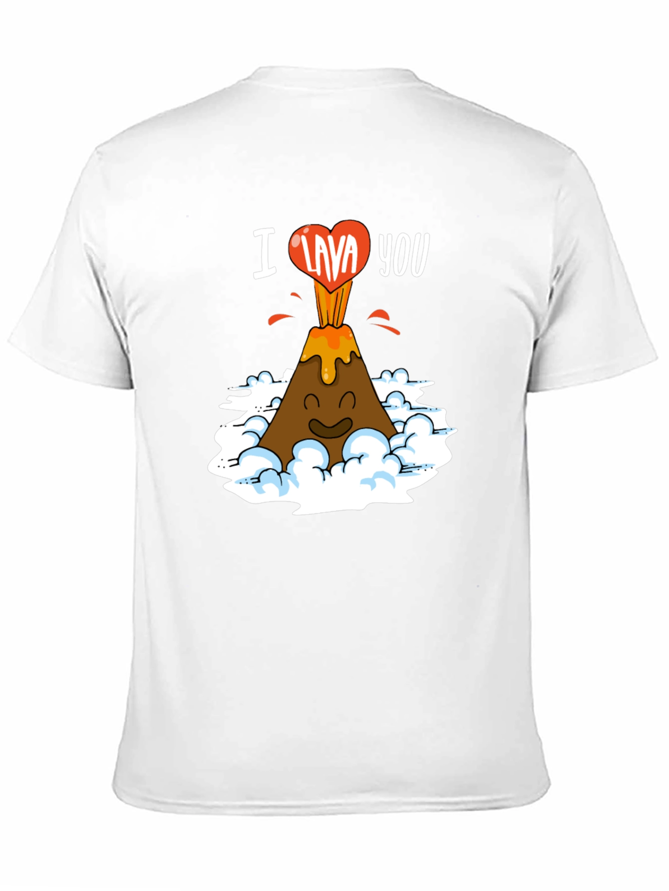 Black I Lava You Funny Volcano Graphic T-Shirt view 11