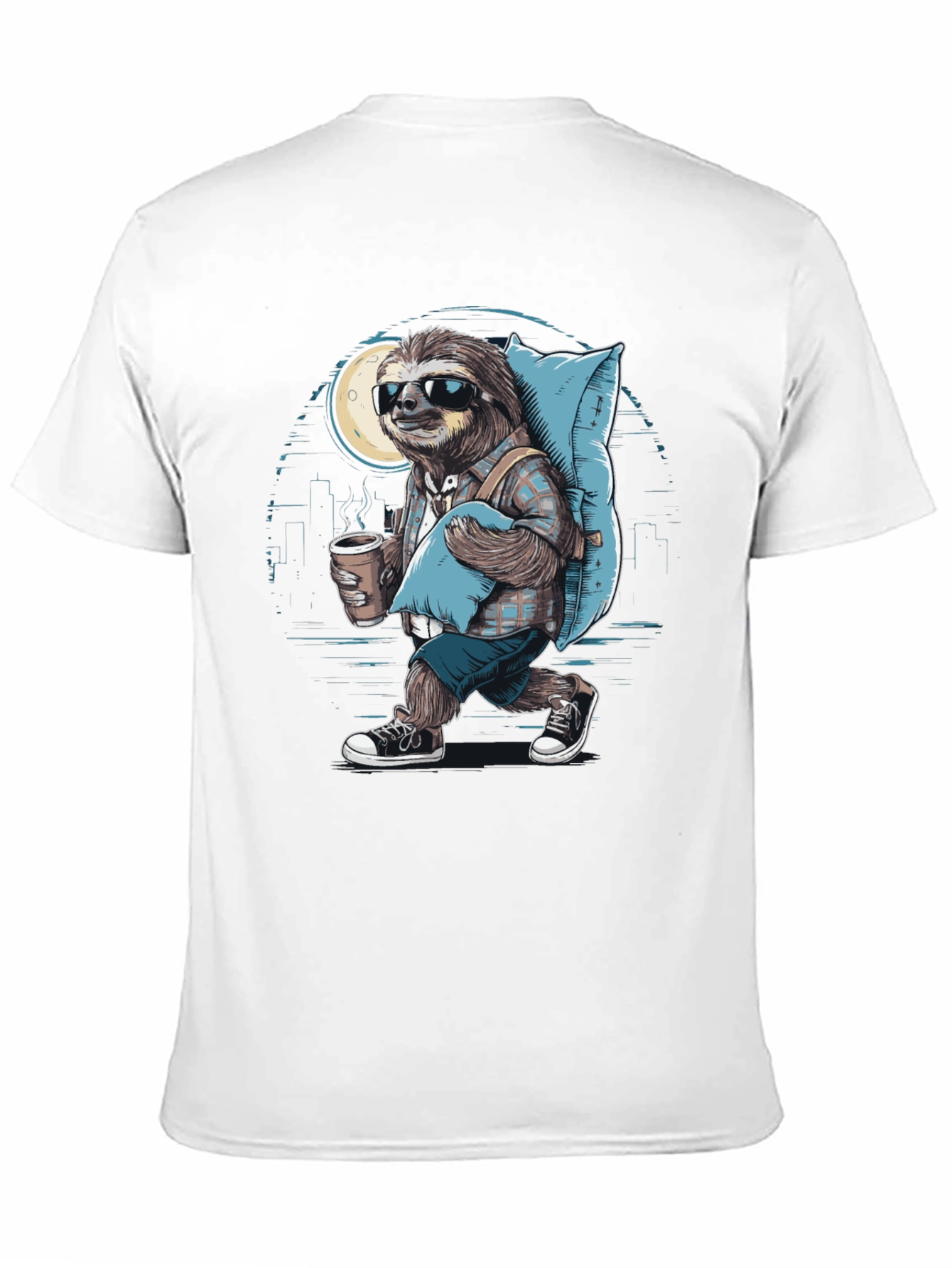 Sloth Wanderer Graphic Tee - Urban Sleepwalker T-Shirt - 11