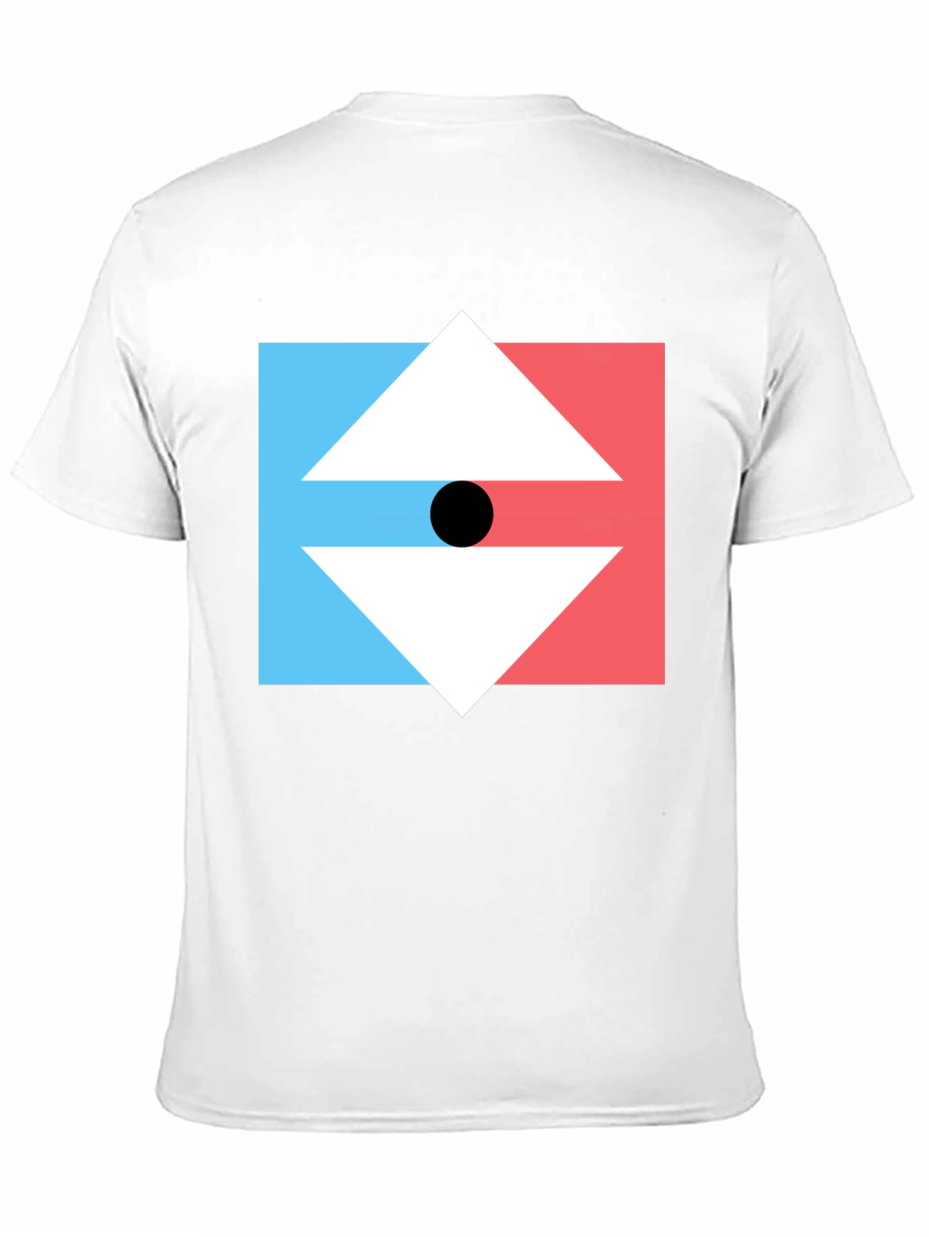 Black Geometric Arrow Graphic Tee - Men's Black T-Shirt view 11