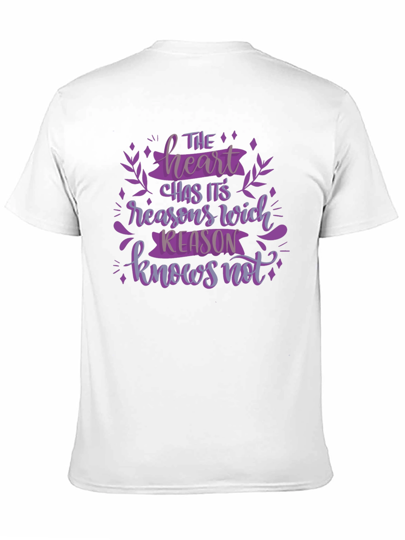 Black The Heart Has its Reasons Graphic Tee view 11