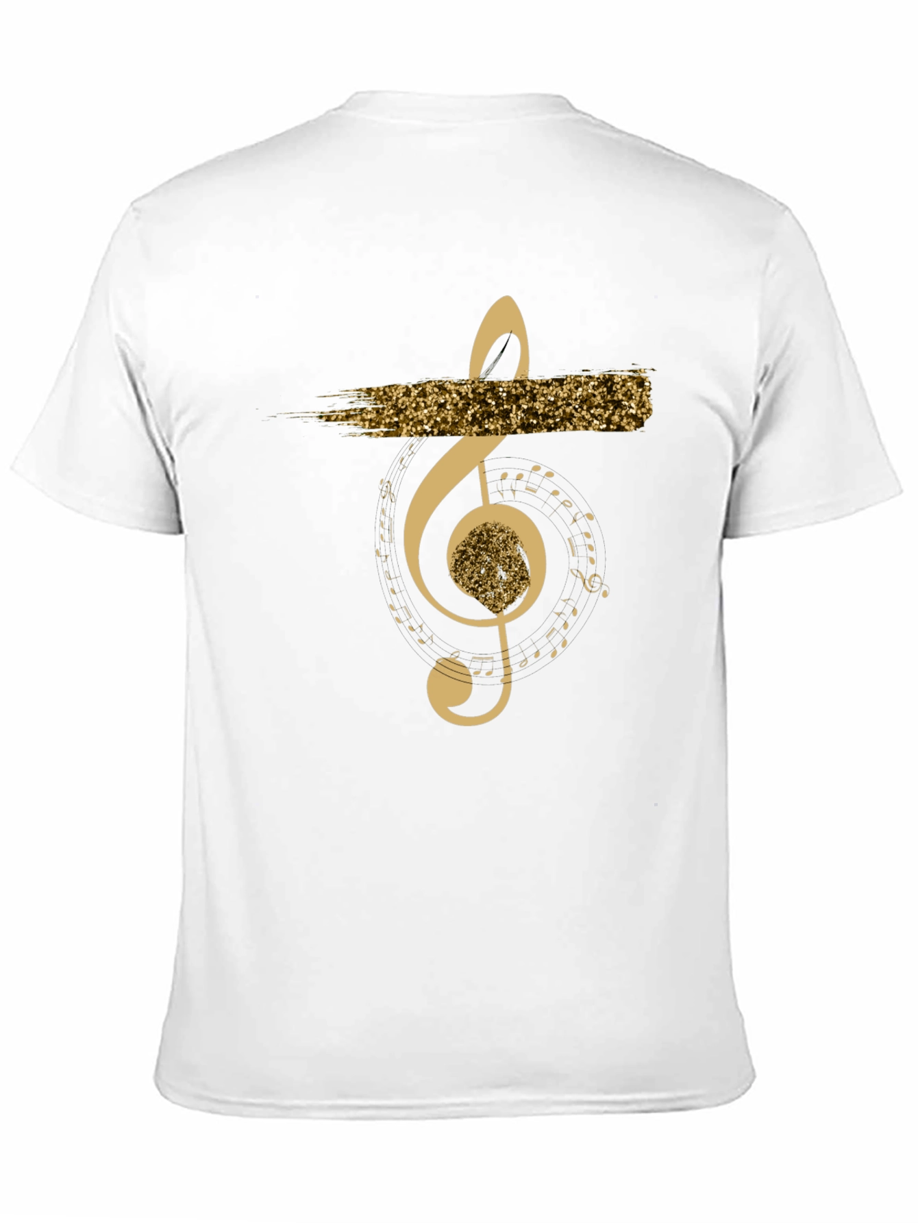 Black Musical Note Graphic T-Shirt - Black view 11