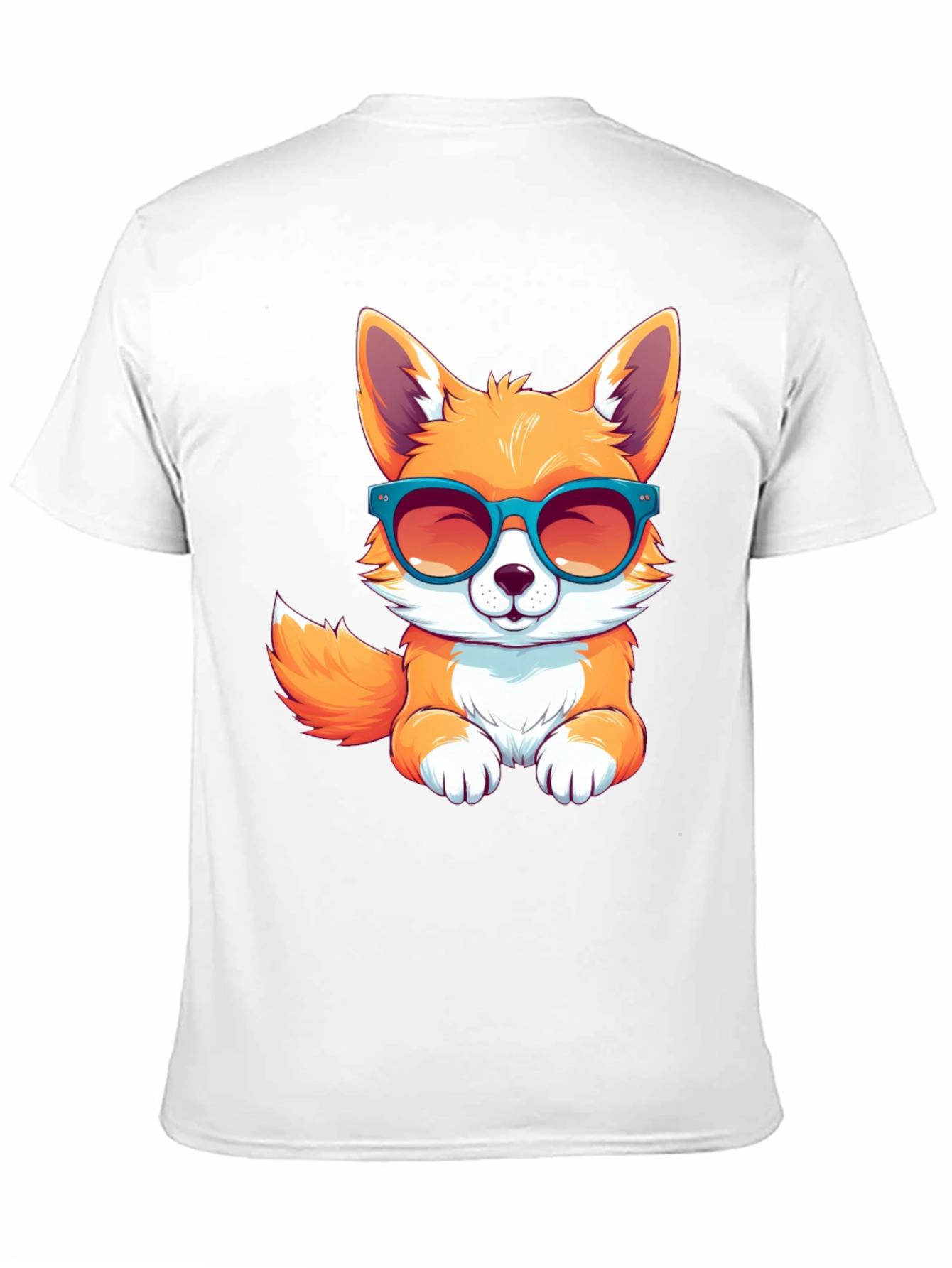 Black Cool Fox T-Shirt view 11