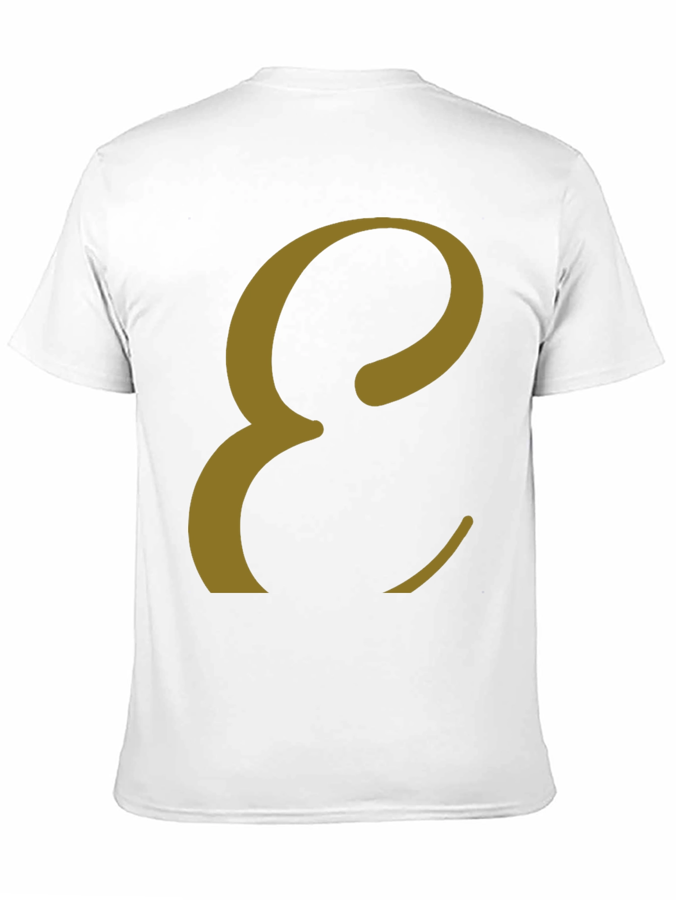 Black Elegant Letter E T-Shirt - Stylish Graphic Tee view 11