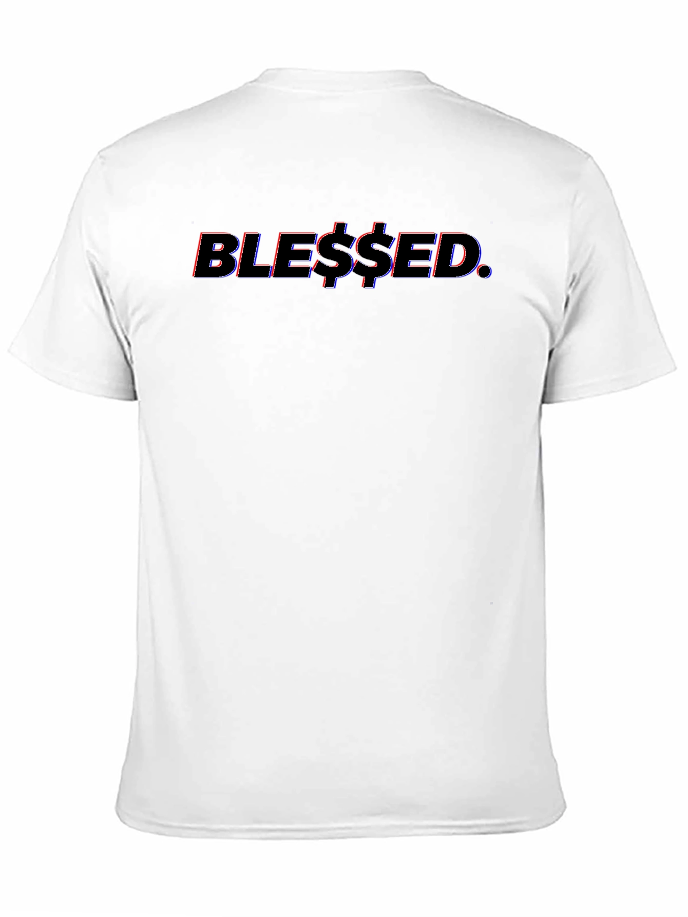Black Blessed Graphic Tee - Stylish Black Cotton T-Shirt view 11