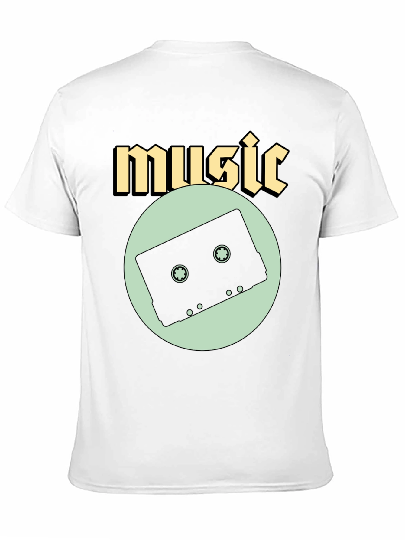 Black Music Cassette Graphic Tee view 11