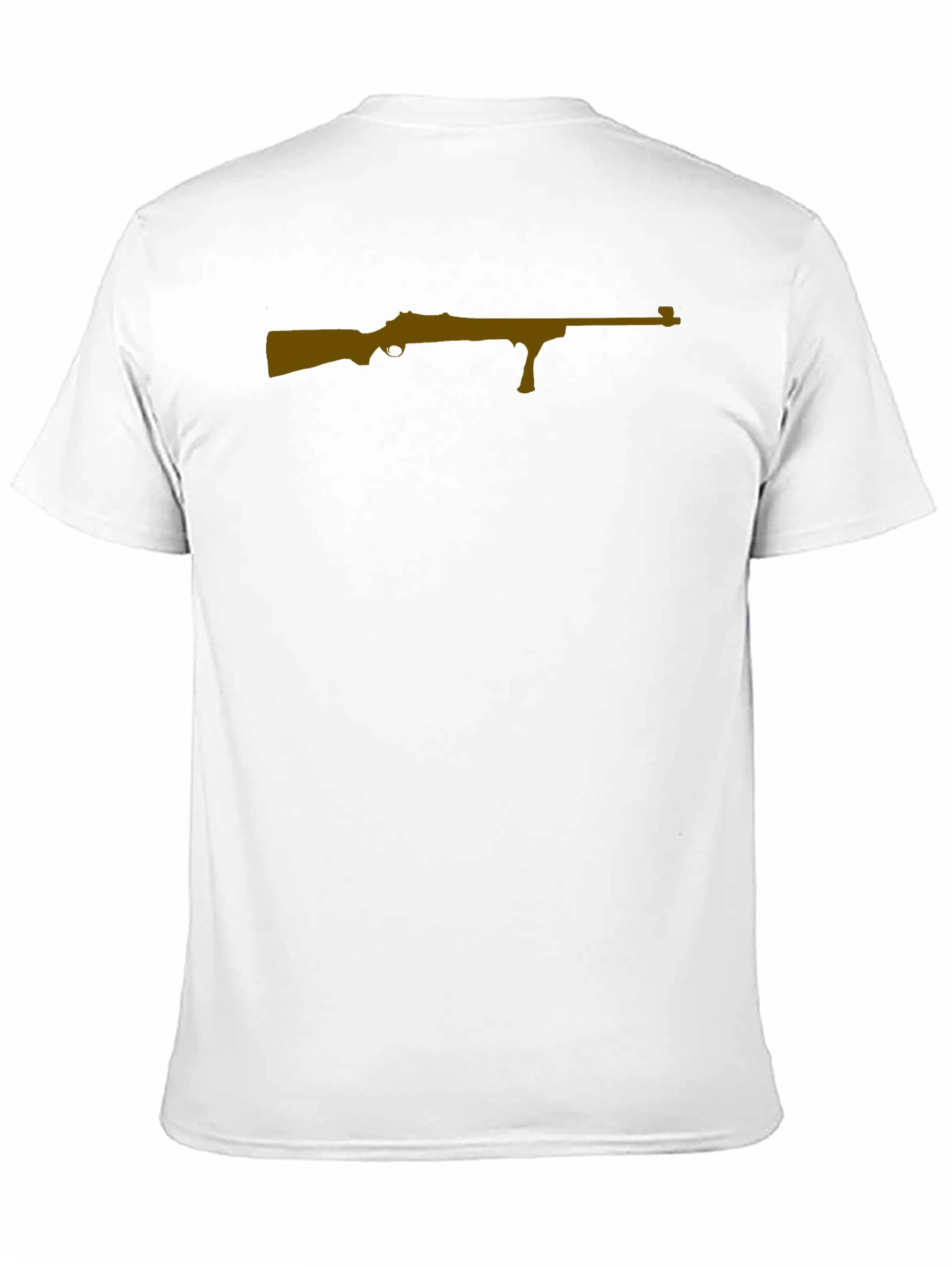 Black Gun Graphic Black T-Shirt for Men view 11