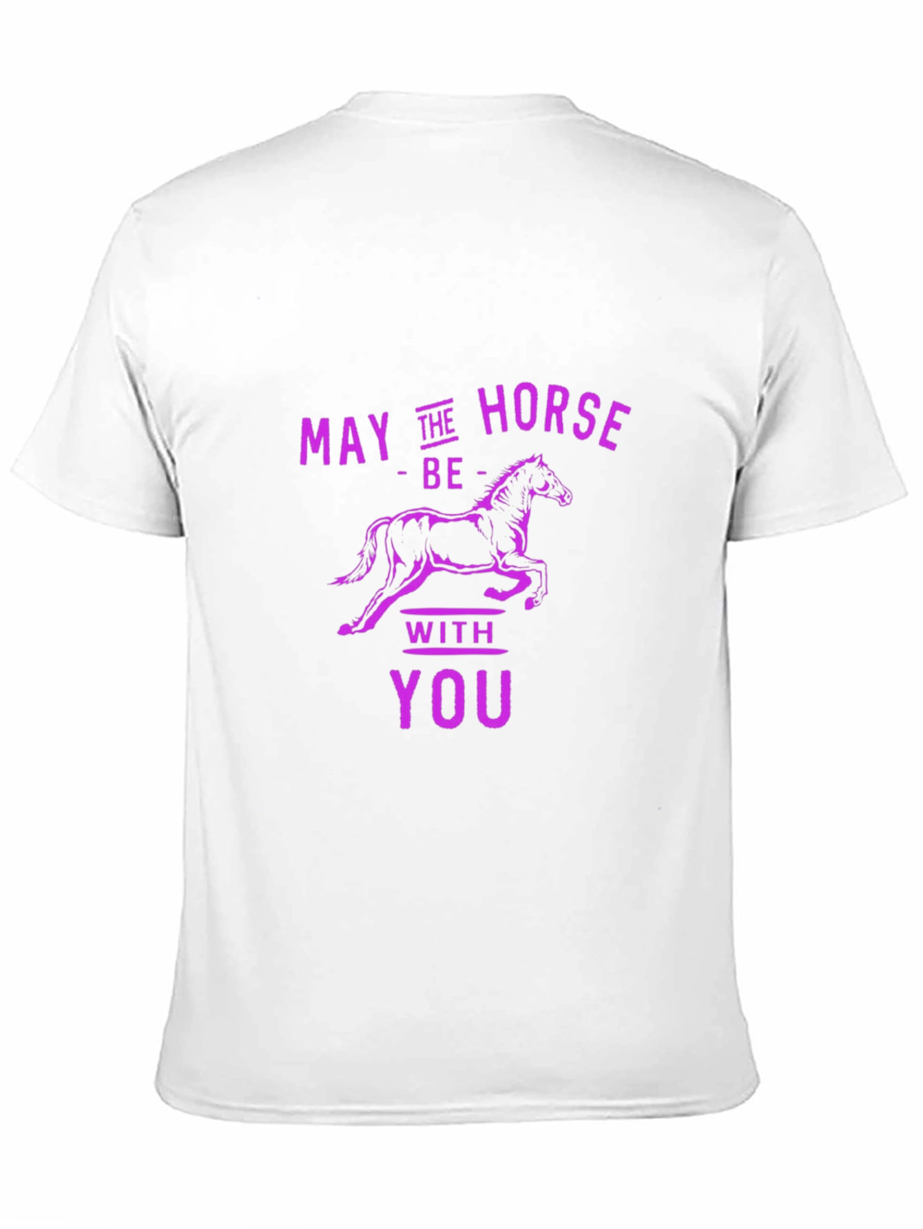 Black May the Horse Be With You Funny T-Shirt view 11