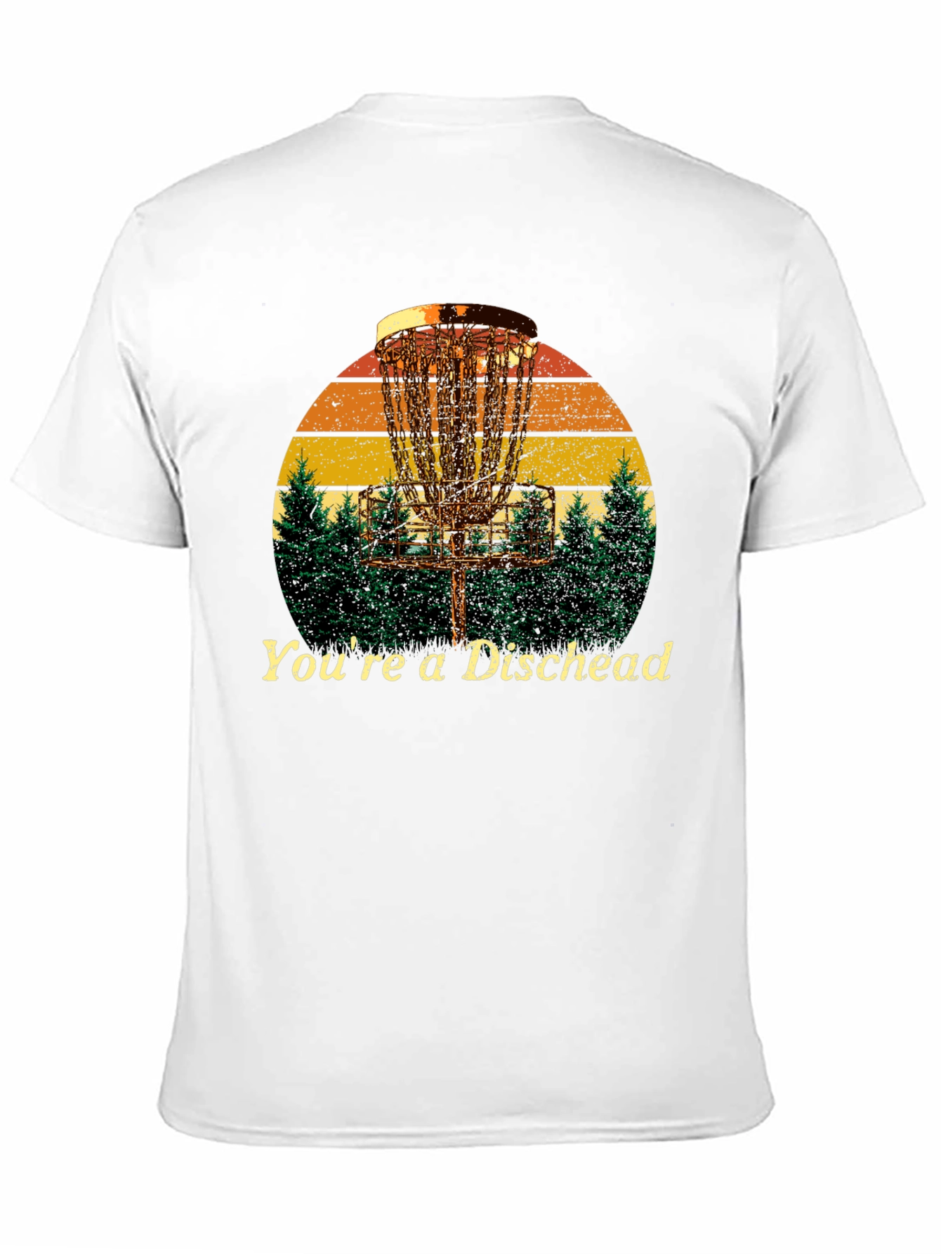 Black You're a Dischead T-Shirt - Disc Golf Design view 11