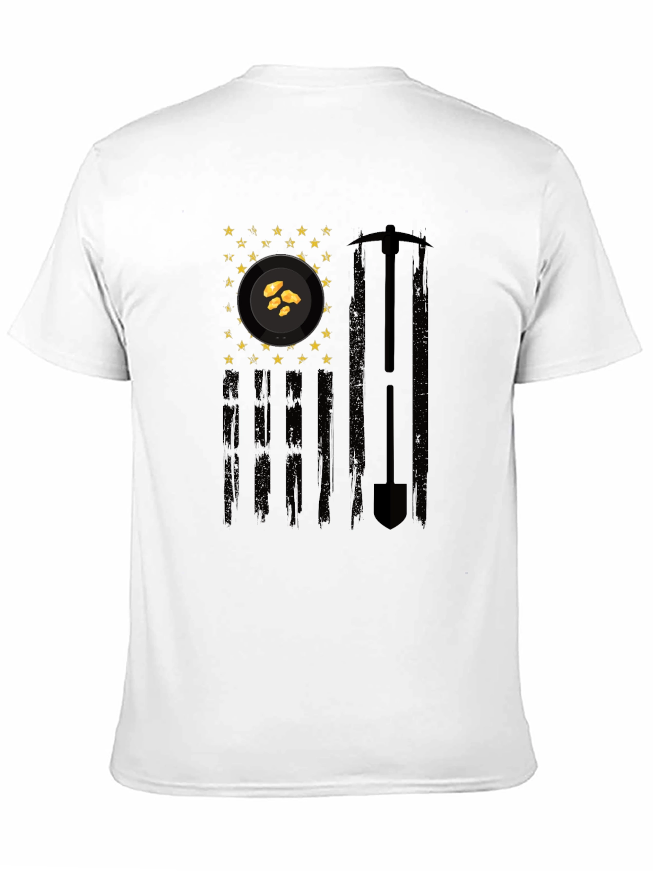 Black Gold Mining Flag Graphic Tee - Prospector's Pride view 11