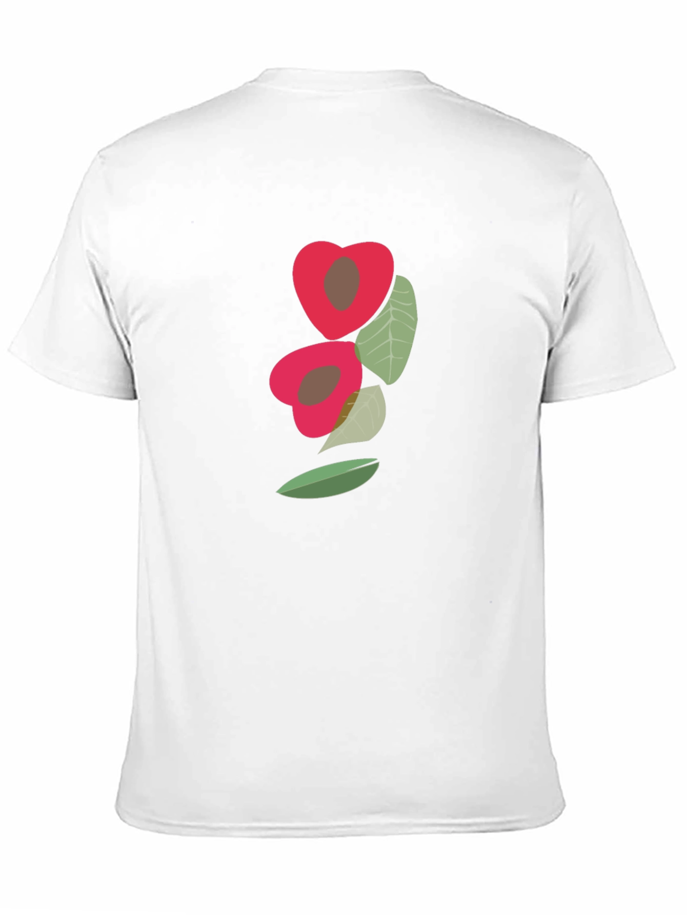 Black Unique Fruit Graphic Tee - Modern Casual Style view 11