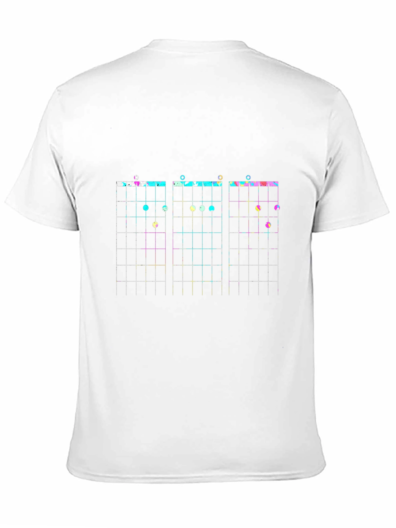 Black Guitar Chord Chart Black T-Shirt view 11