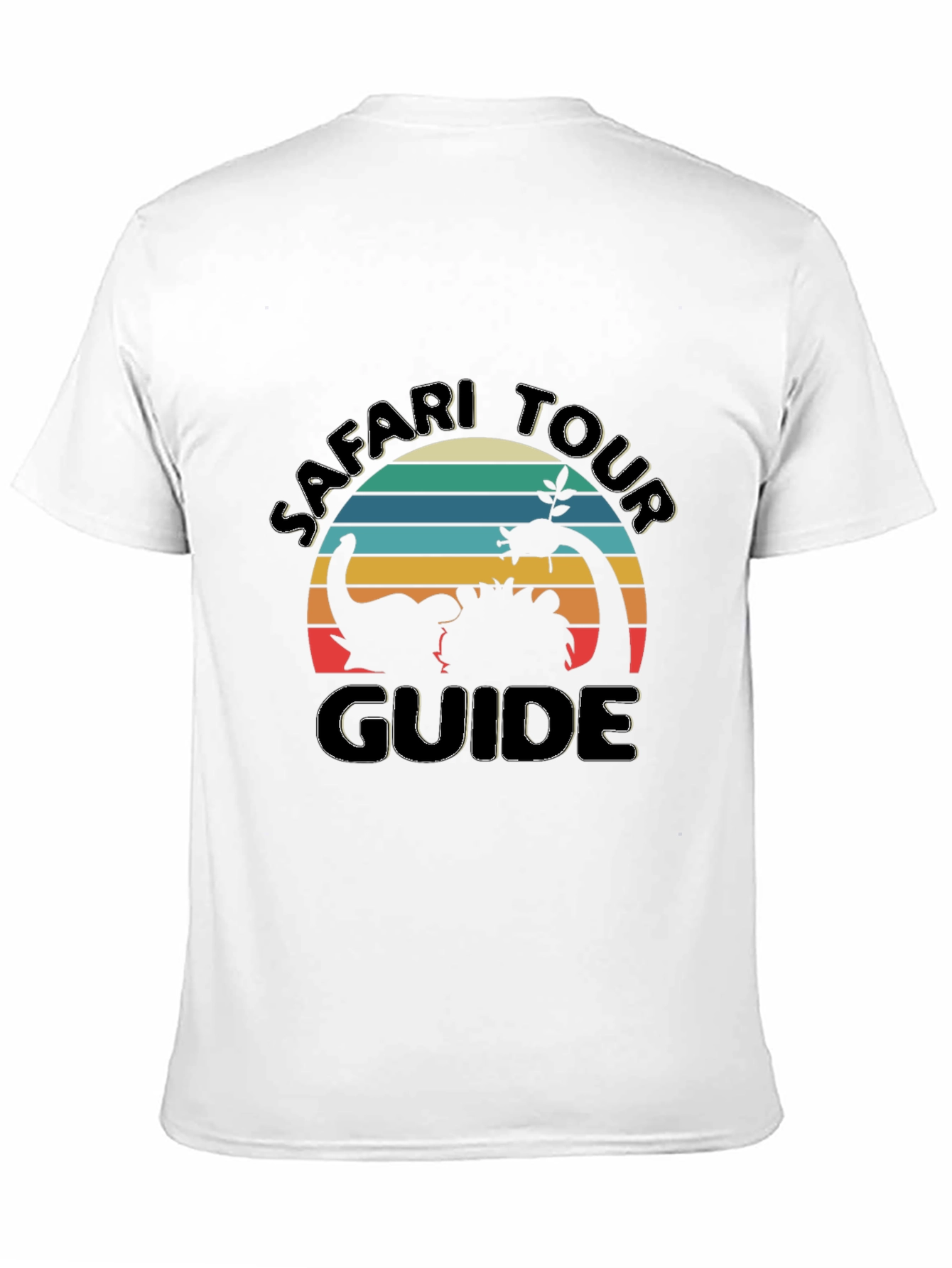 Black Safari Tour Guide Graphic Tee - Black Cotton view 11