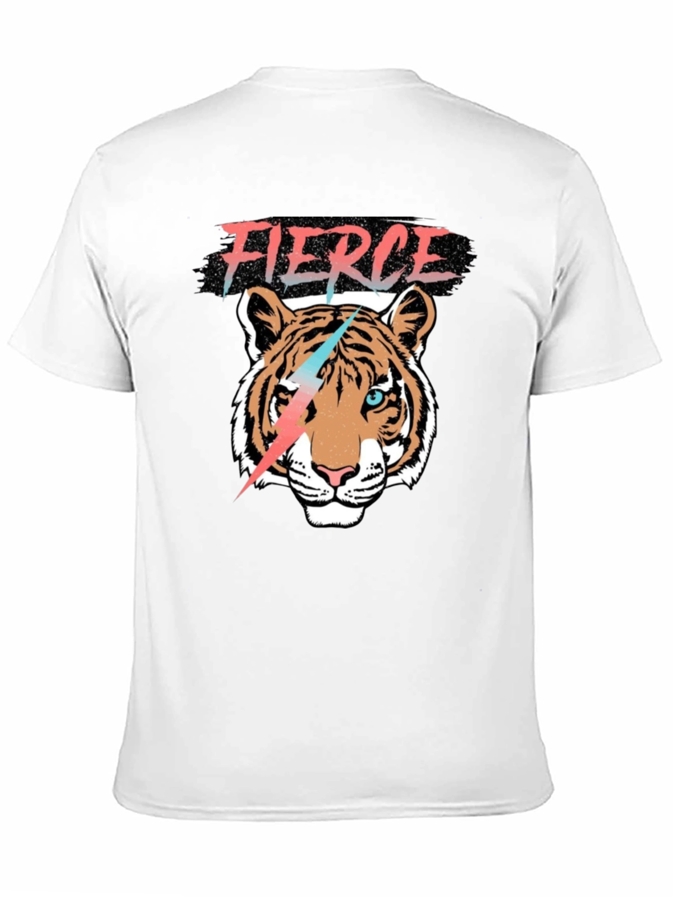 Black Fierce Tiger Graphic Tee view 11