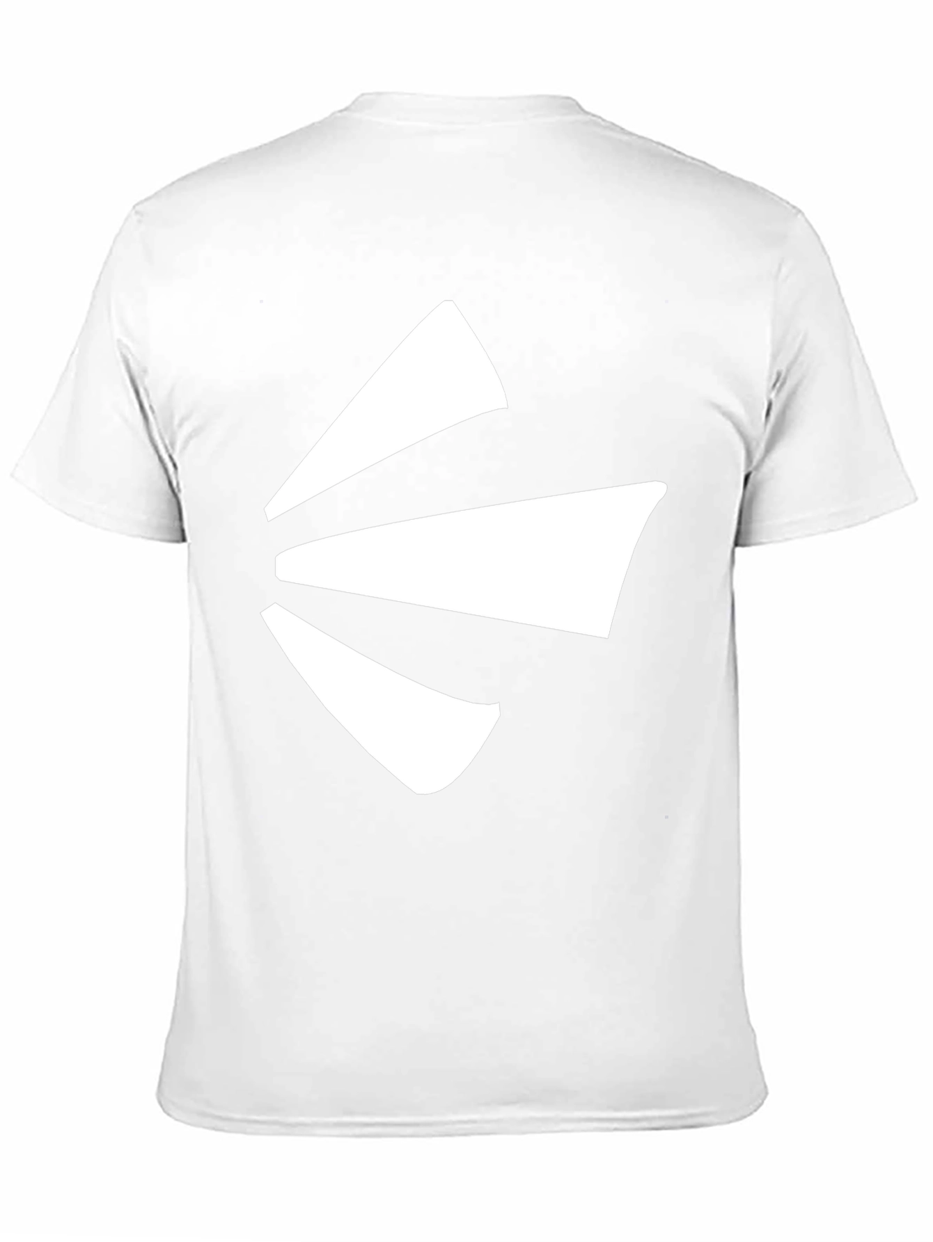 Black Black Tee with Abstract White Design view 11