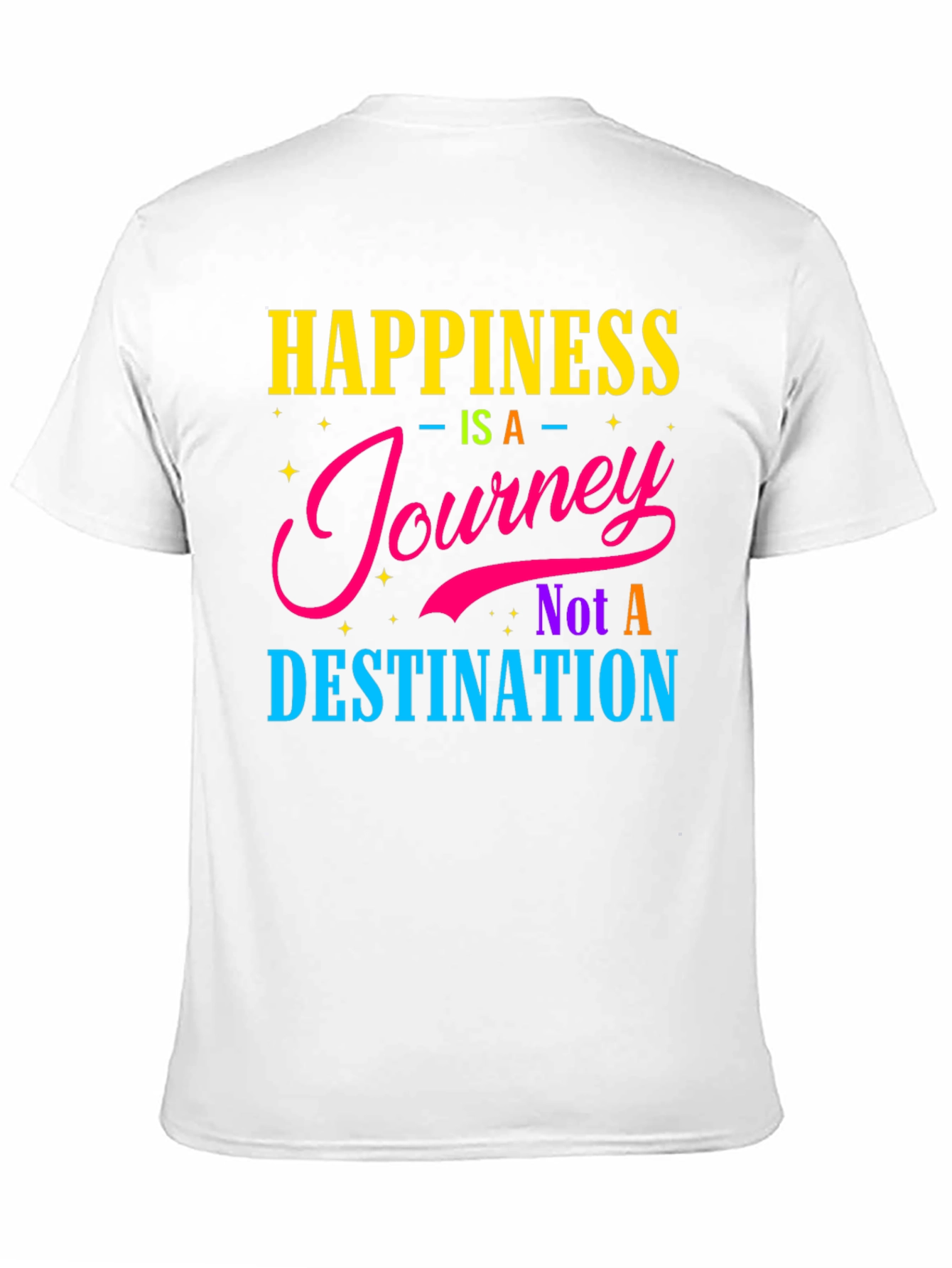Black Happiness Journey Graphic T-Shirt view 11
