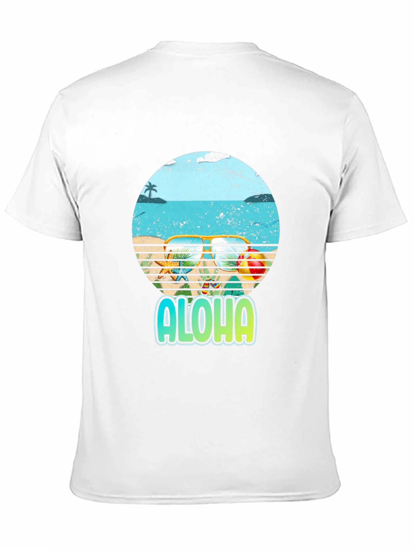 Black Aloha Beach Graphic T-Shirt - Summer Ready view 11