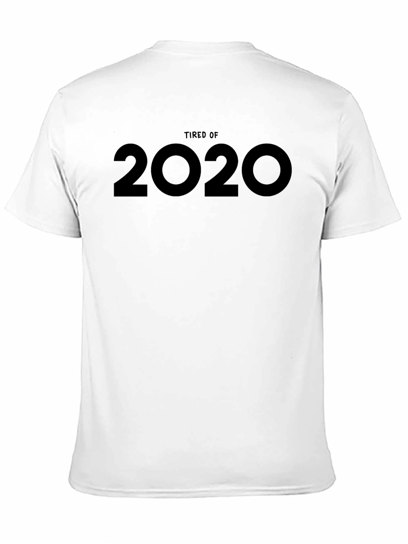 Black Tired of 2020 Graphic Tee - Unisex Black T-Shirt view 11